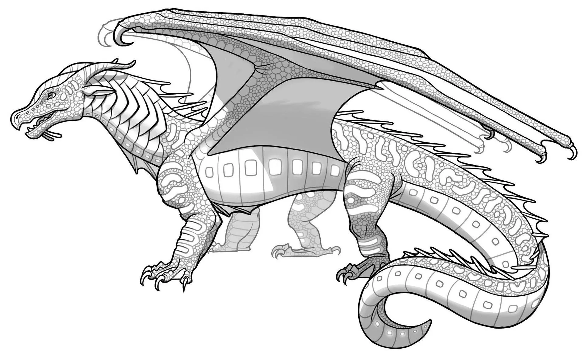 Caption: Majestic Dragon From Wings Of