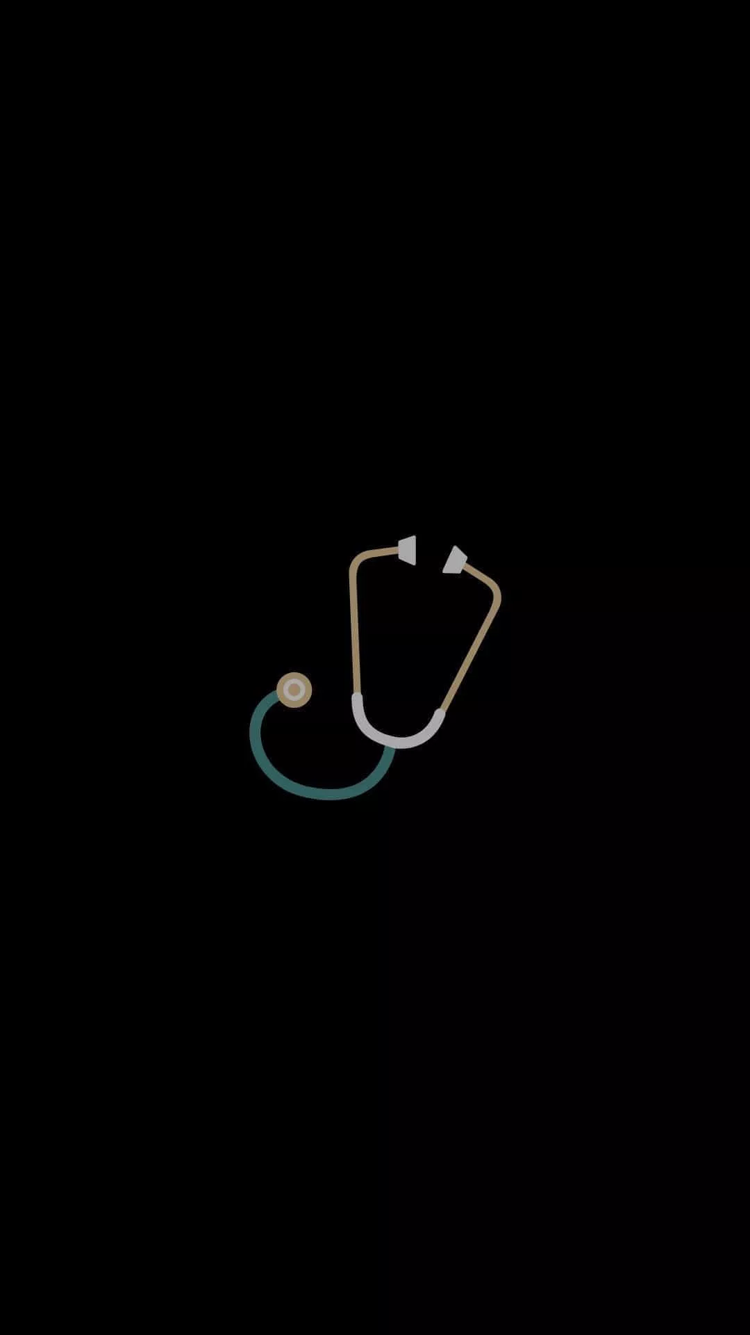 Stethoscope On A Black Background