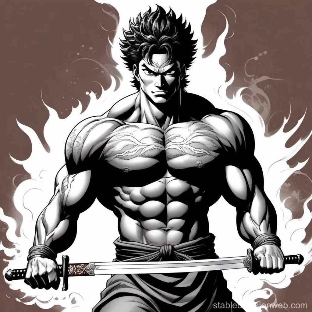 baki hanma with japanese sword Prompts