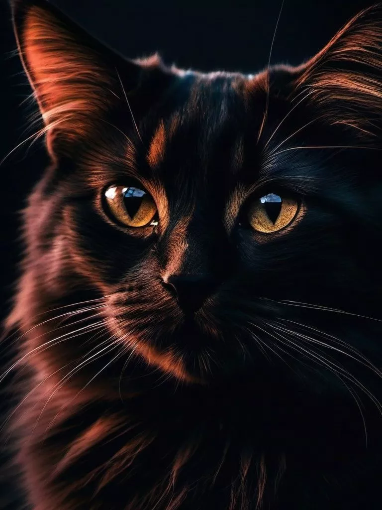 Dark Wallpaper Cat , Mobile iPhone