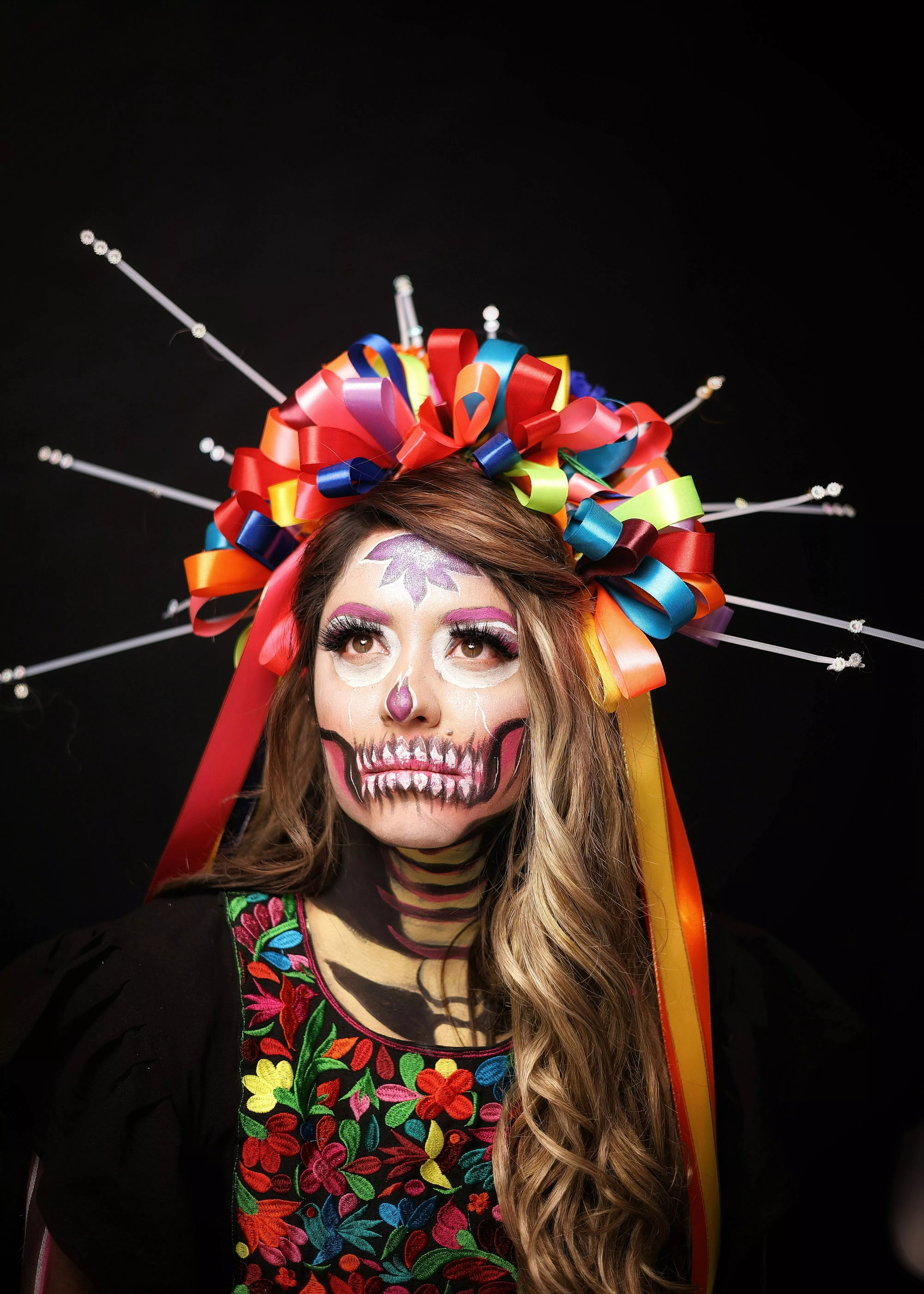 La Calavera Catrina in a Ribbon