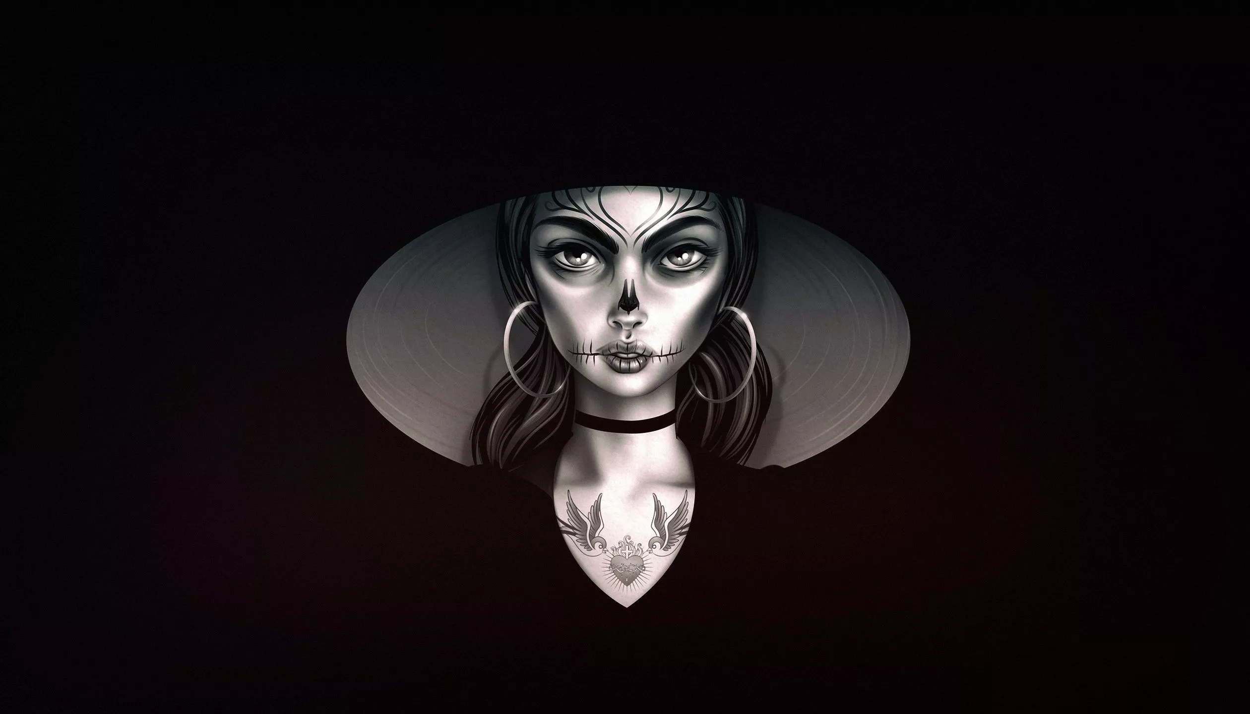 Wallpaper Girl, Minimalism, Style