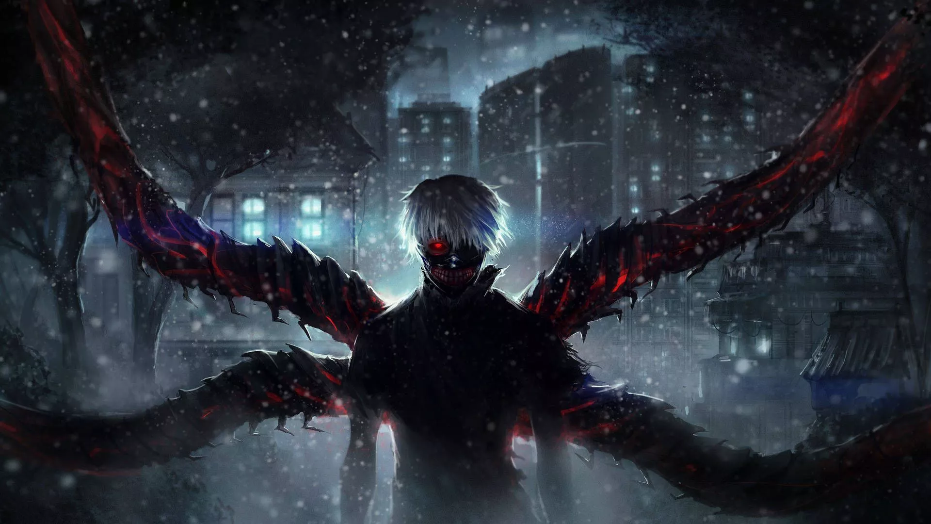 Download Kaneki Dark Anime Aesthetic Desktop Wallpaper