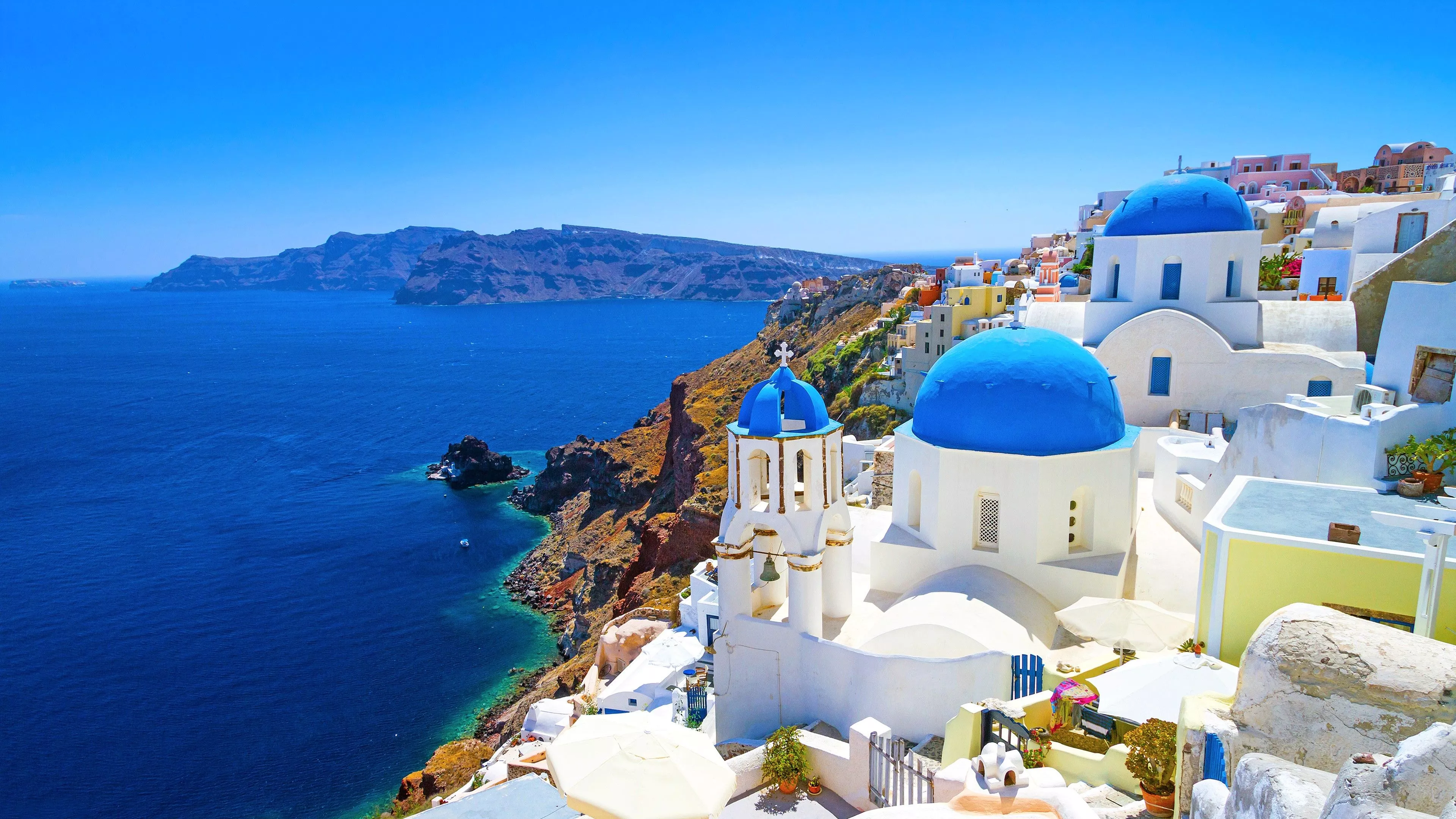 Santorini 4k Ultra HD Wallpaper