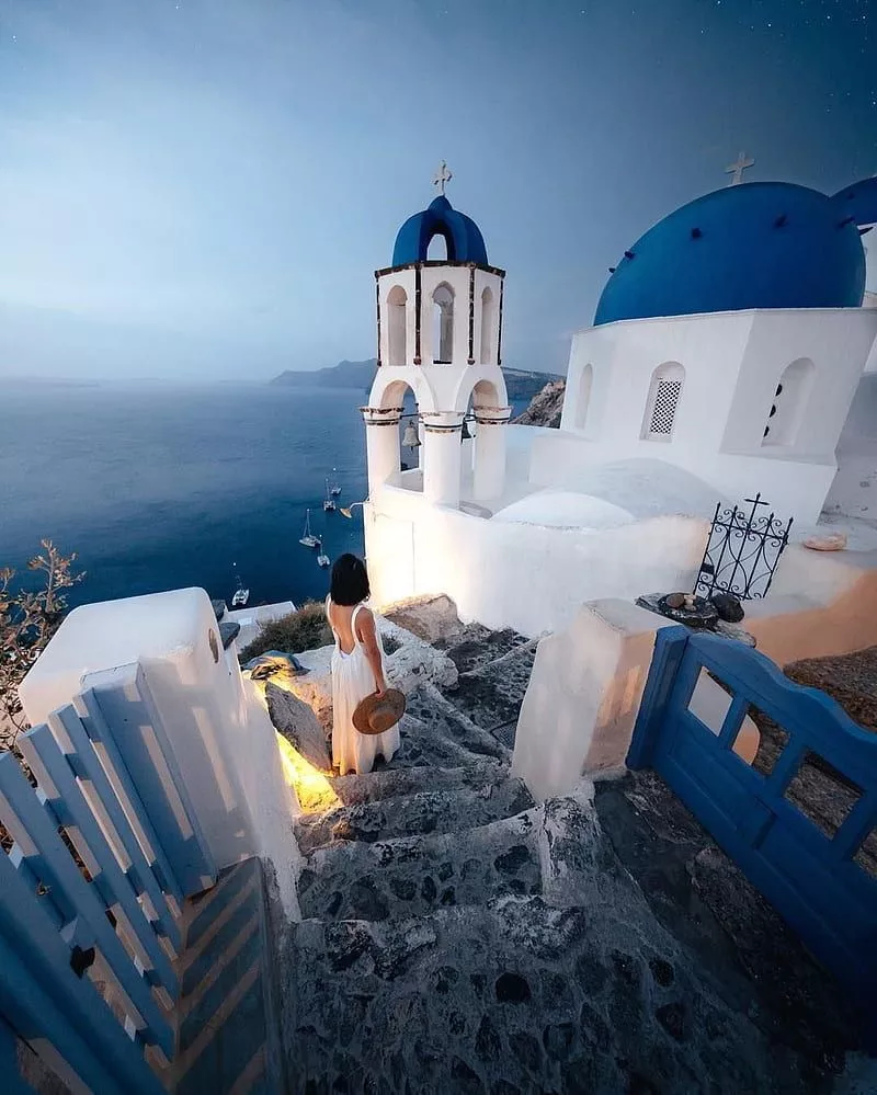 Santorini Greece, greece, santorini, travel, sea, water, blue, love, romance, HD phone wallpaper