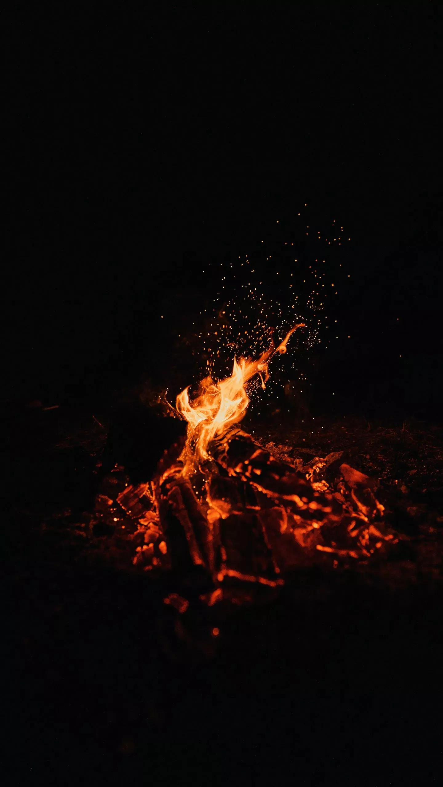 Bonfire Wallpaper 4K, Dark, Black