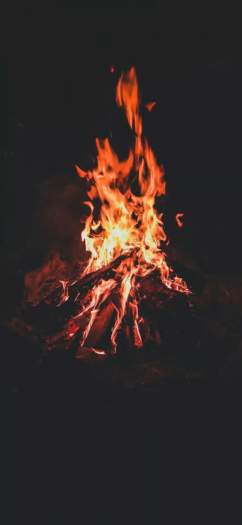 HD campfire fire wallpaper