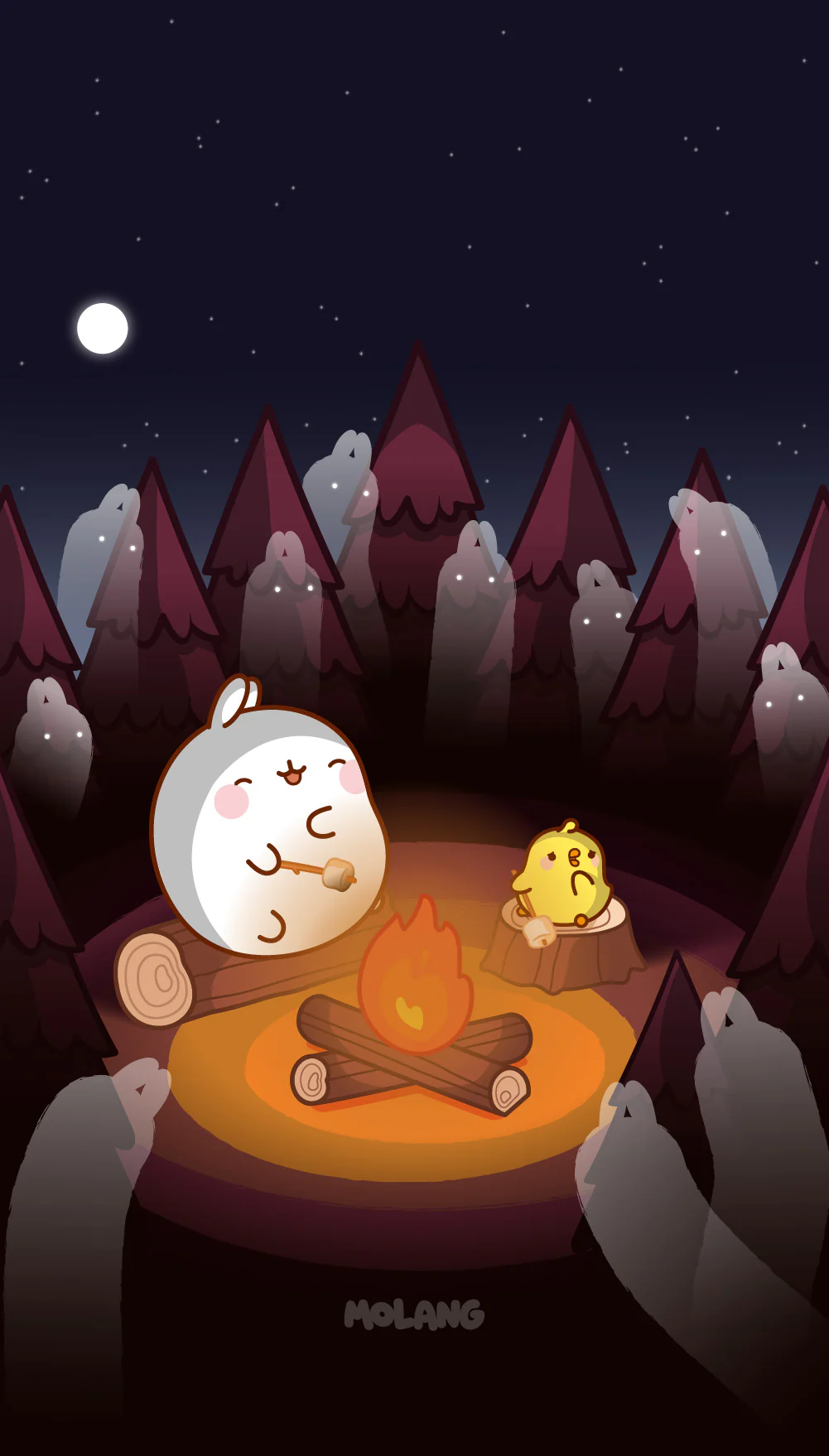 Molang Halloween Wallpaper: Discover