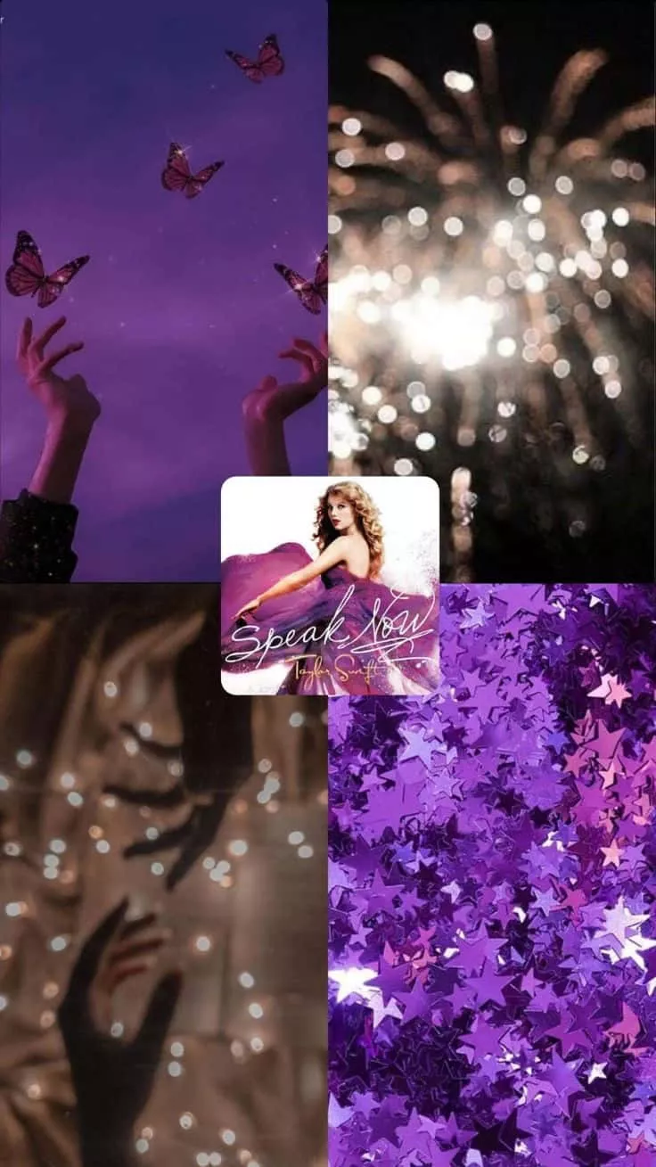 Download Speak Now Collage Purple
