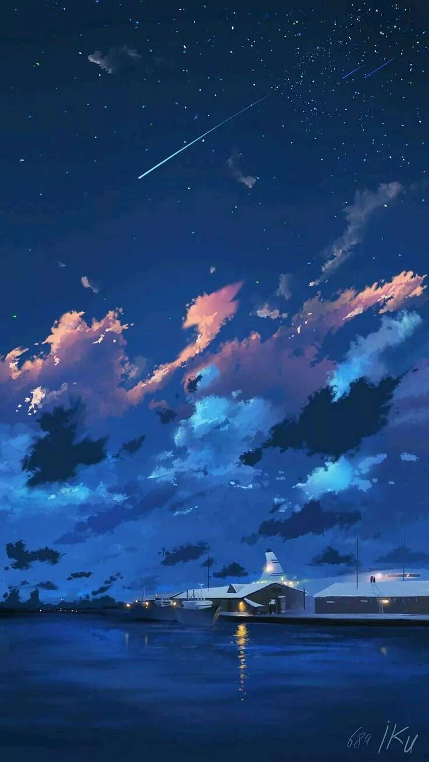 Anime Sky iPhone, Anime Night Sky HD