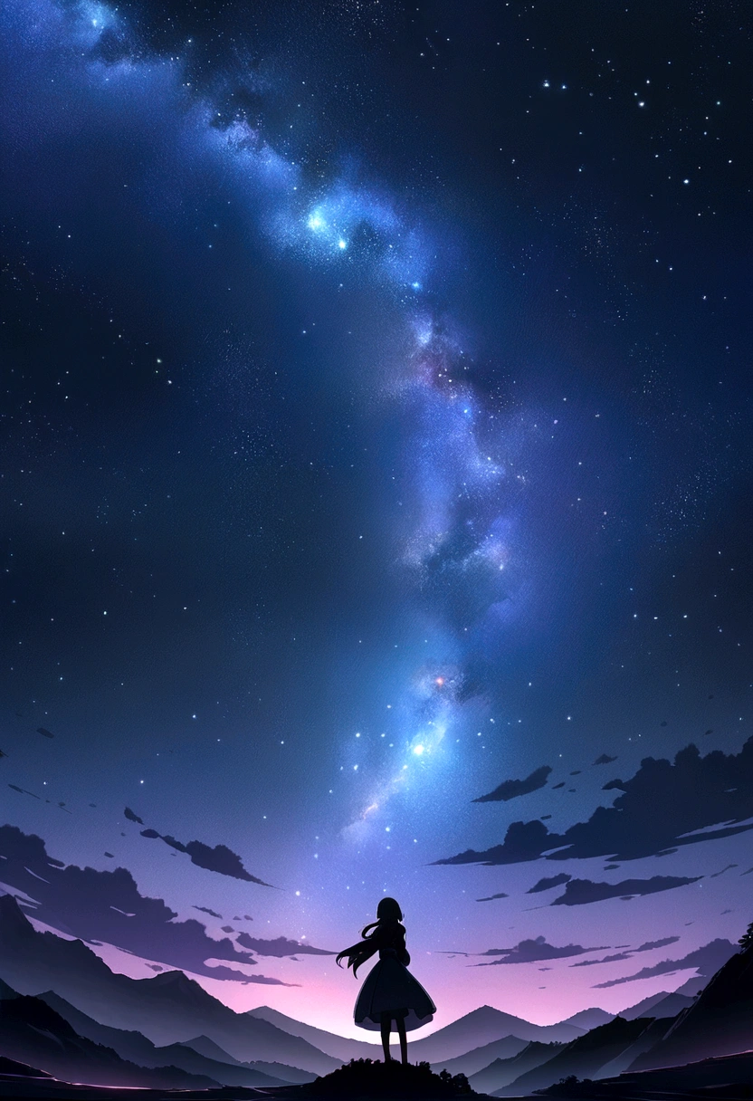Space Sky, anime art wallpaper