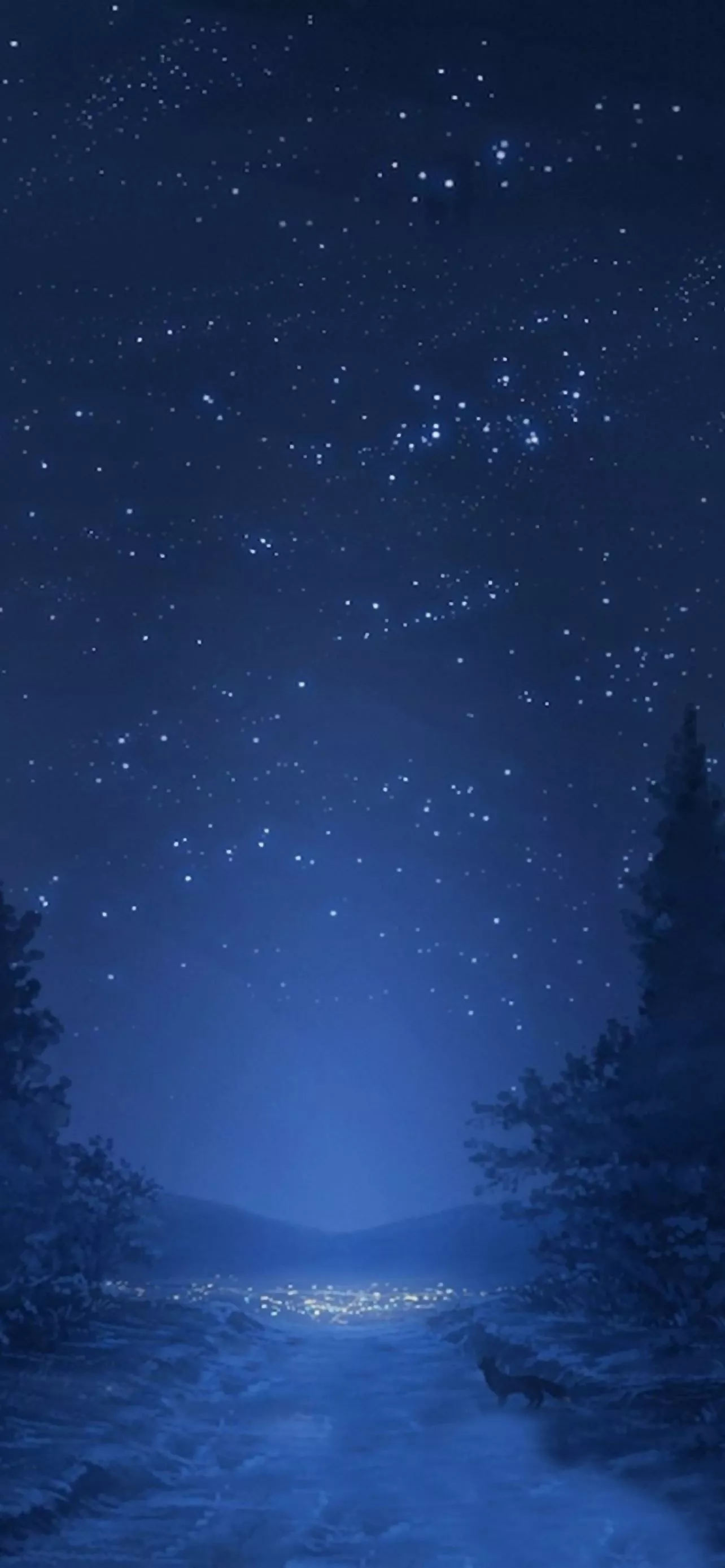 Night sky iPhone Wallpaper Free Download
