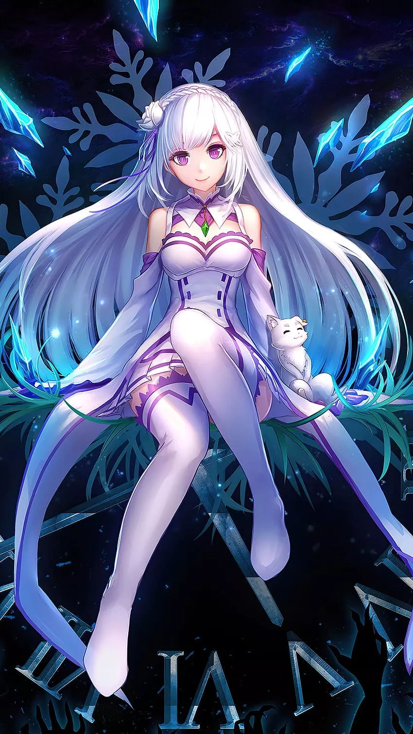 Emilia, Re:Zero, Anime, Girl