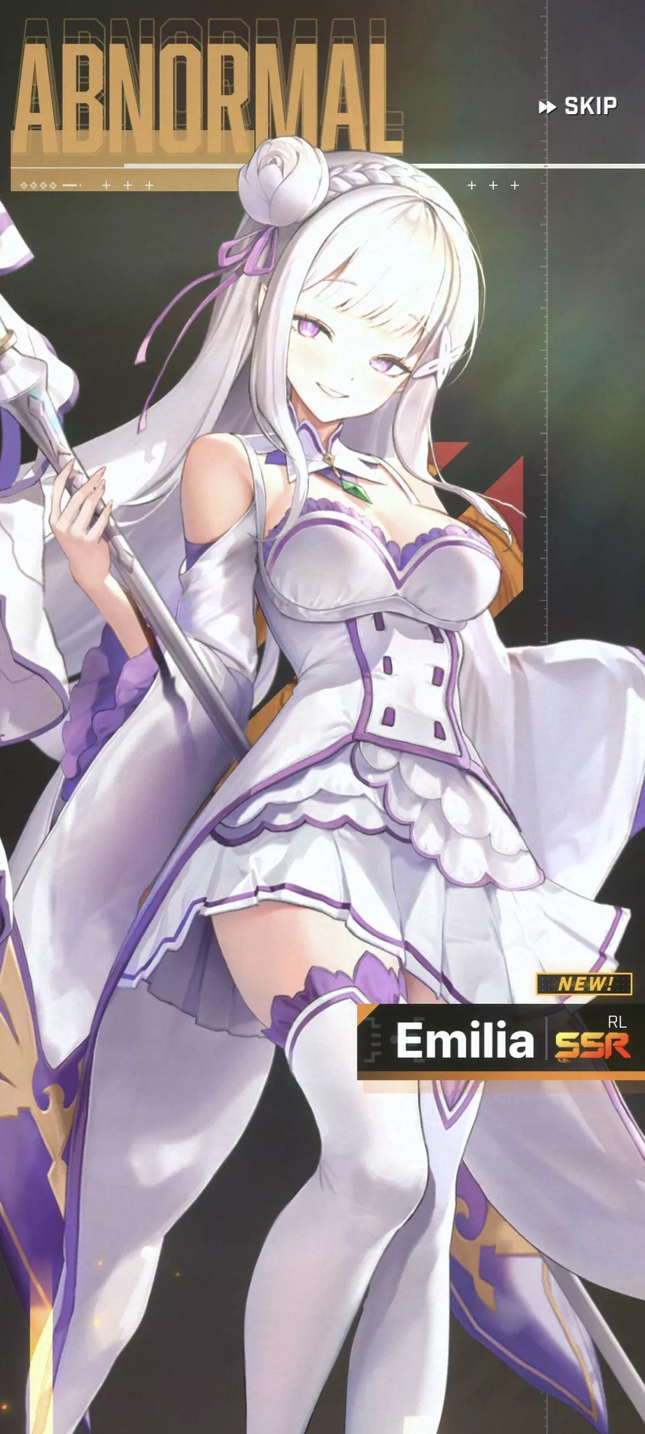 zero Emilia! I got her in 60 rolls