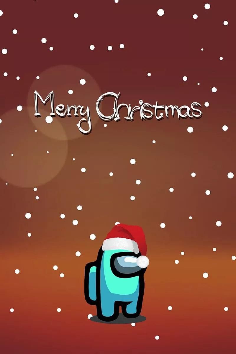 HD xmas among us wallpaper