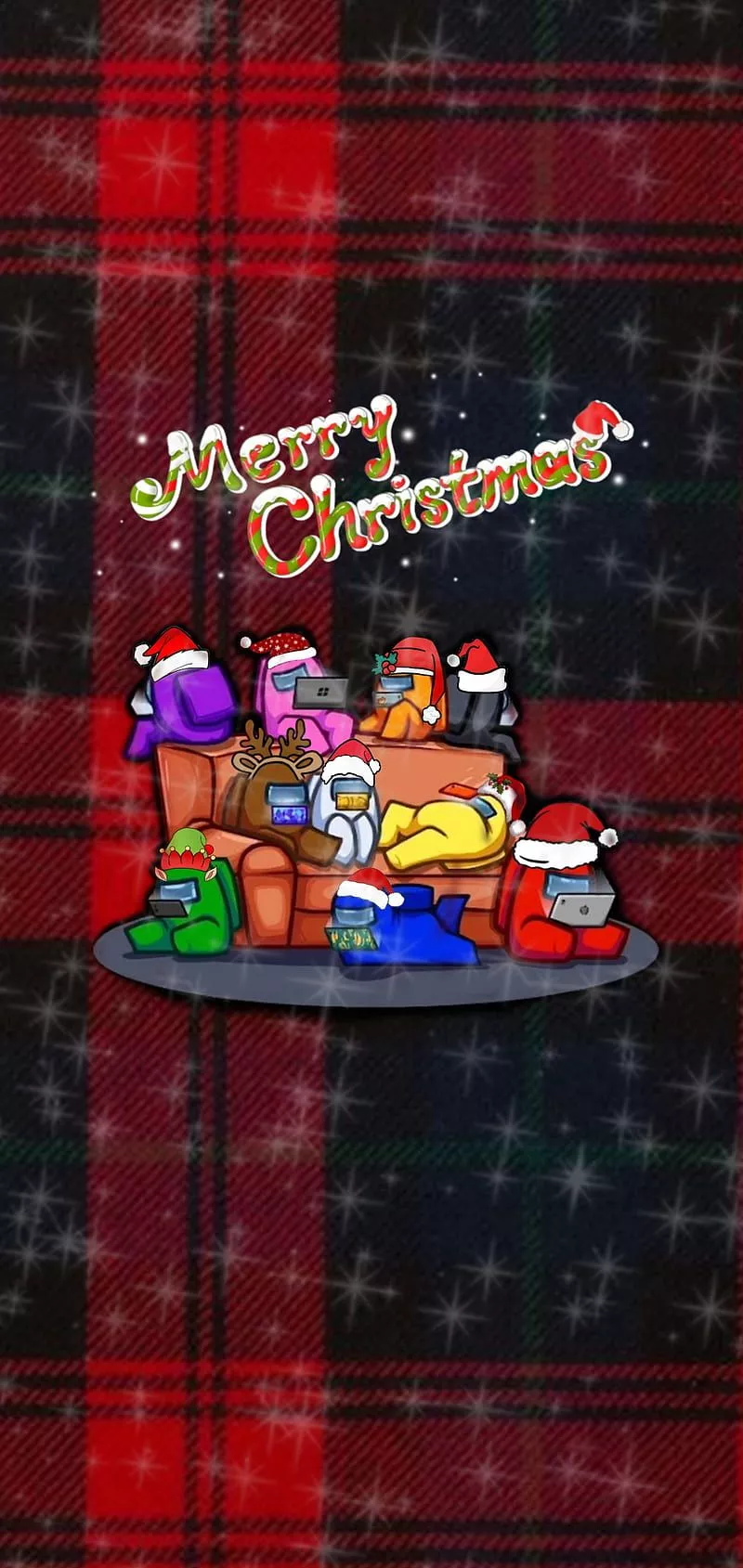 HD xmas among us wallpaper