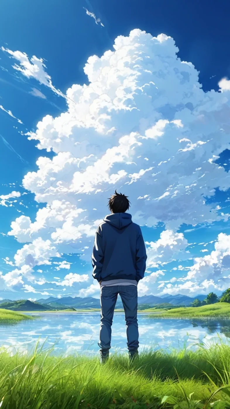 Alone Anime Boy Mobile Wallpaper