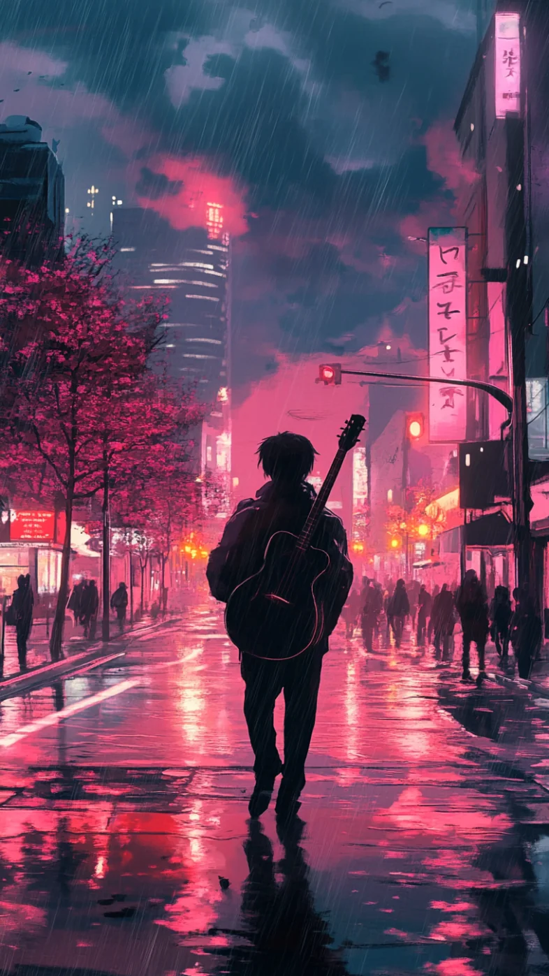 Alone Anime Boy Mobile Wallpaper