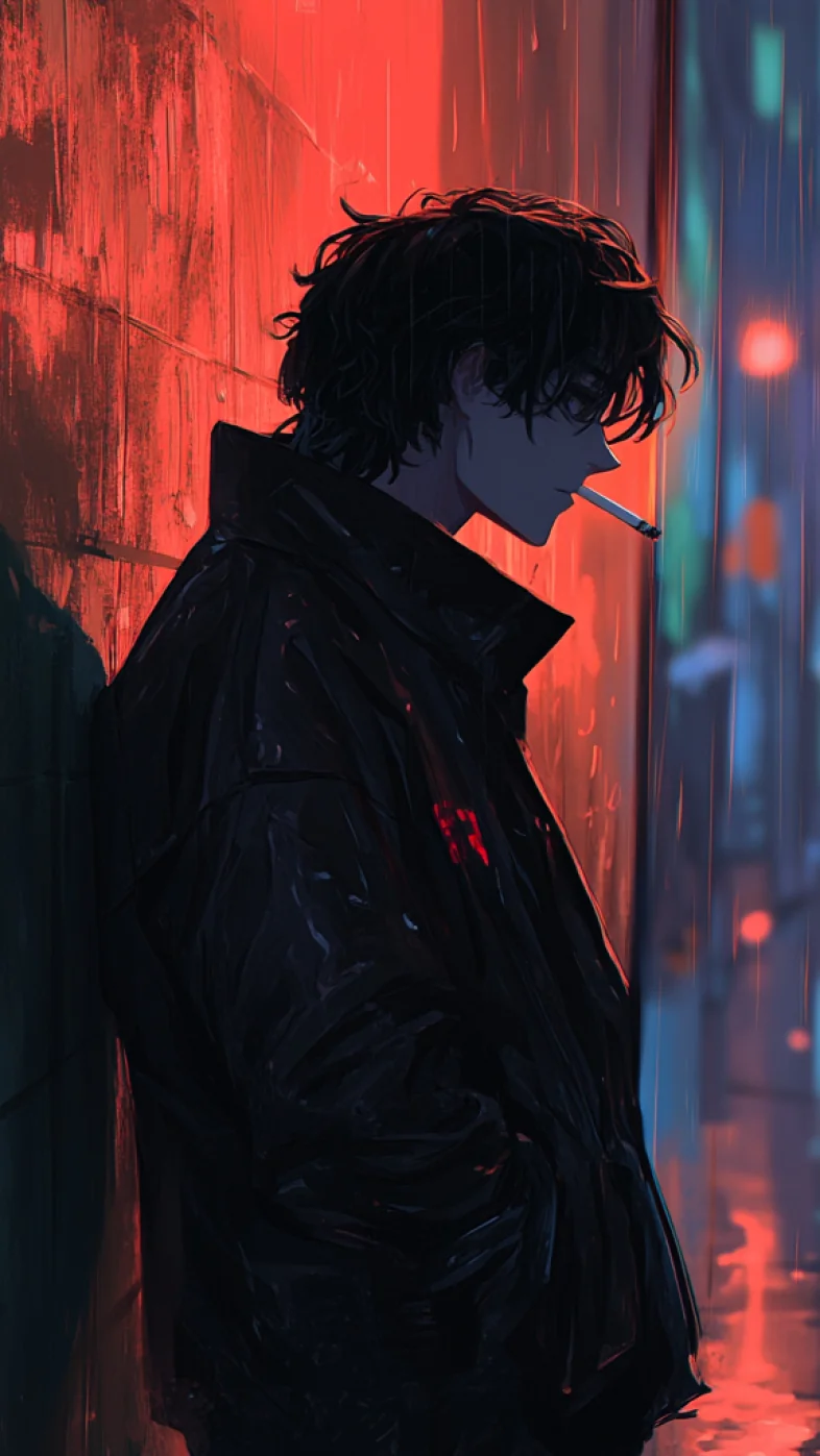 Alone Anime Boy Mobile Wallpaper