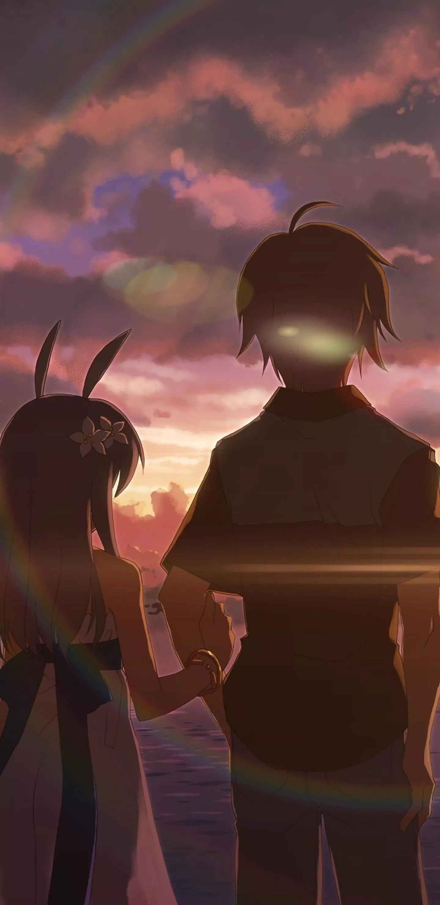 Anime Boy and Girl Alone