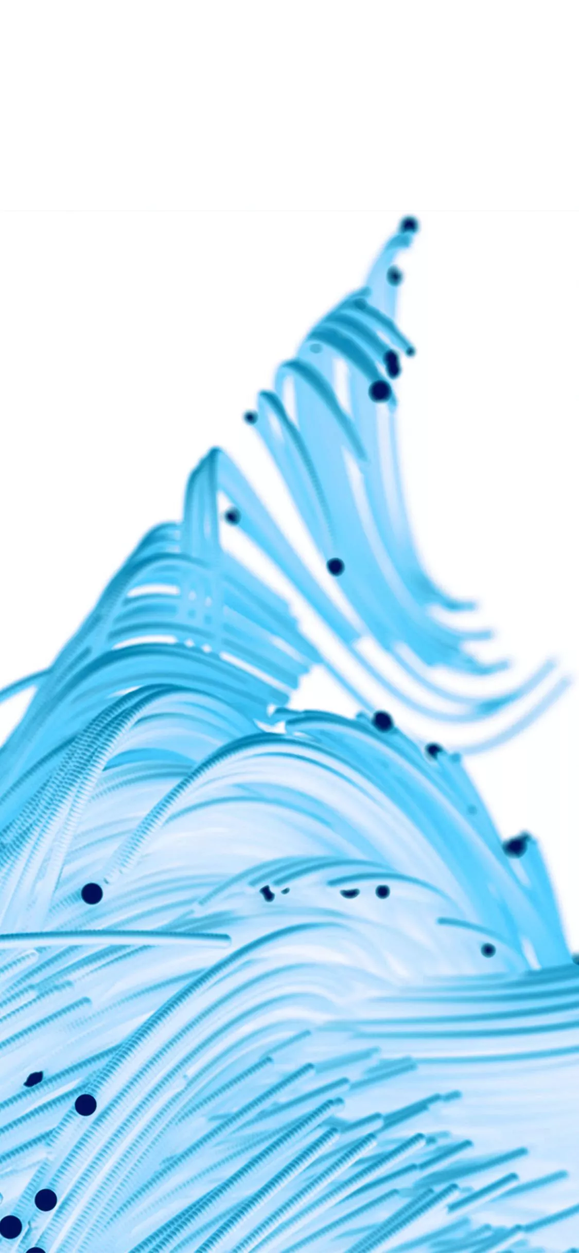 Abstract Digital Art Blue White
