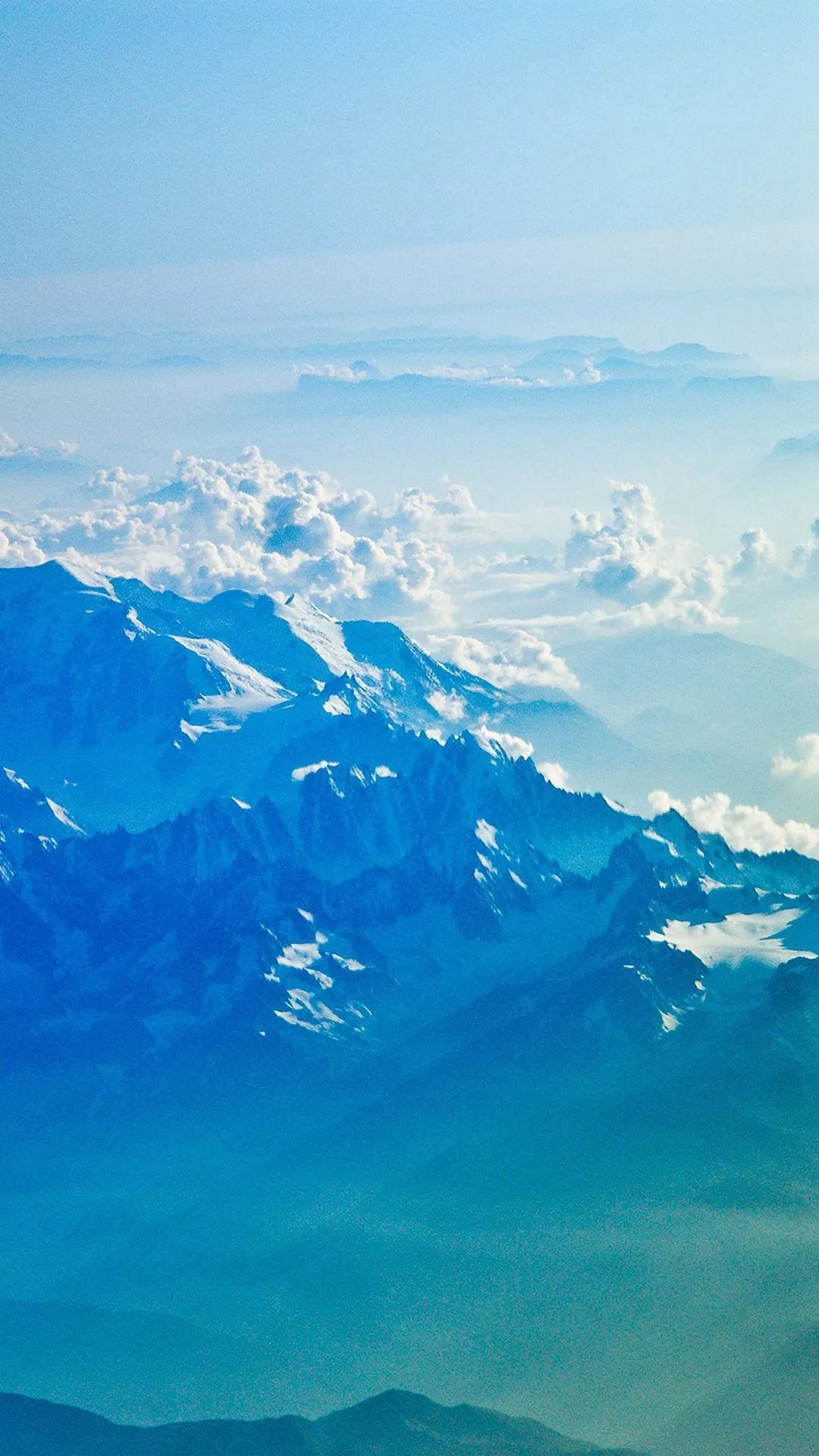 Blue White Nature Cloud iPhone 8 Wallpaper