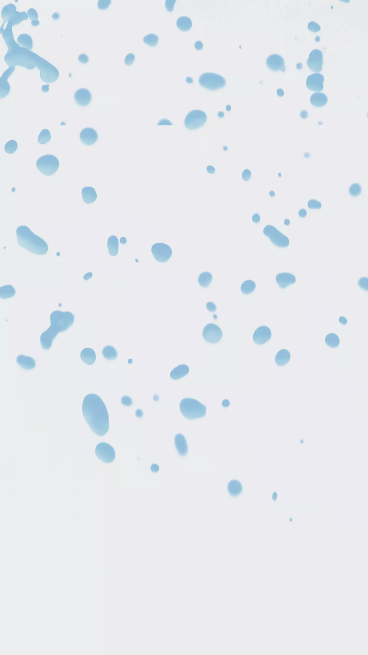 Drops White Blue Watter Minimal