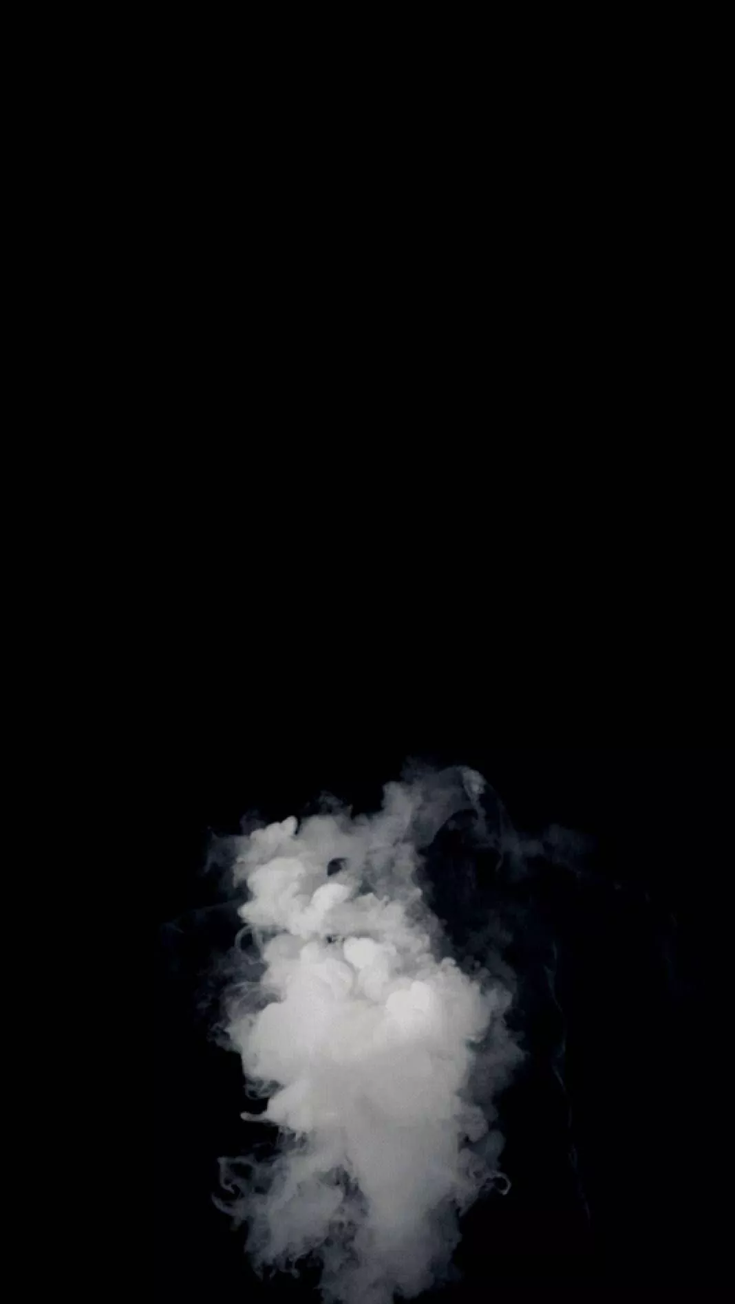 Black Aesthetic Phone White Smoke