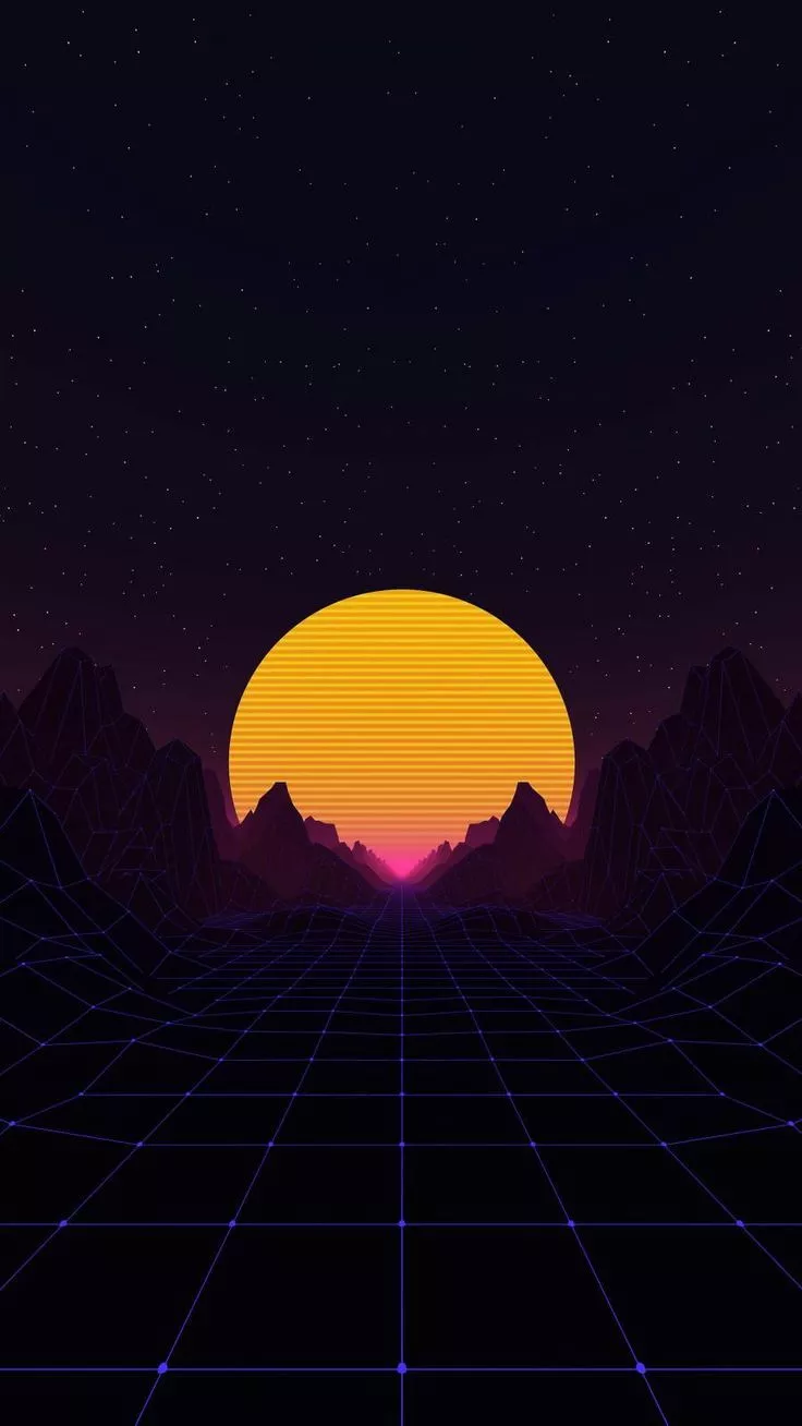 Neon Sun iPhone Wallpaper with 900x1600