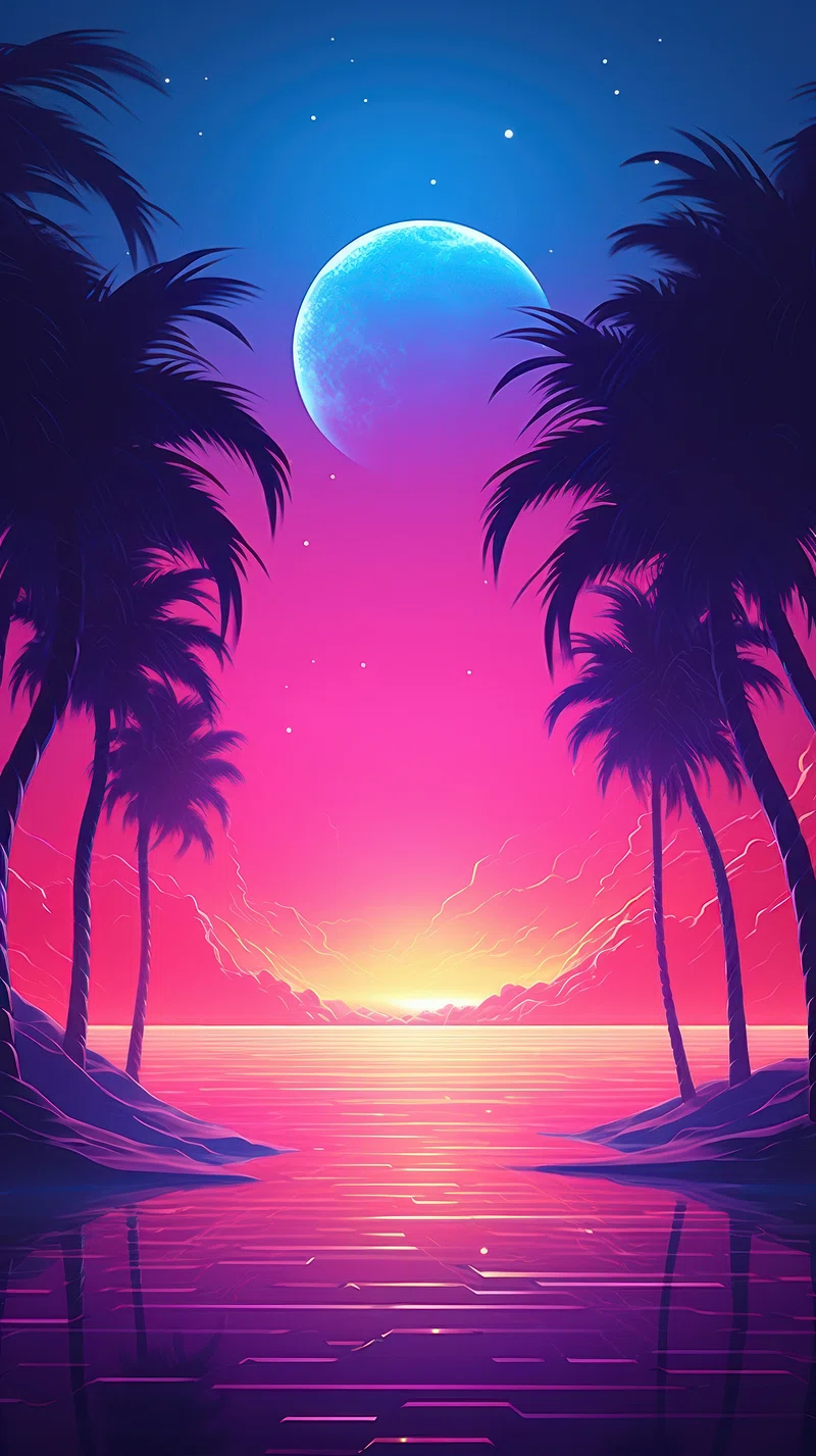 Beach 80s Wallpaper Image. Free