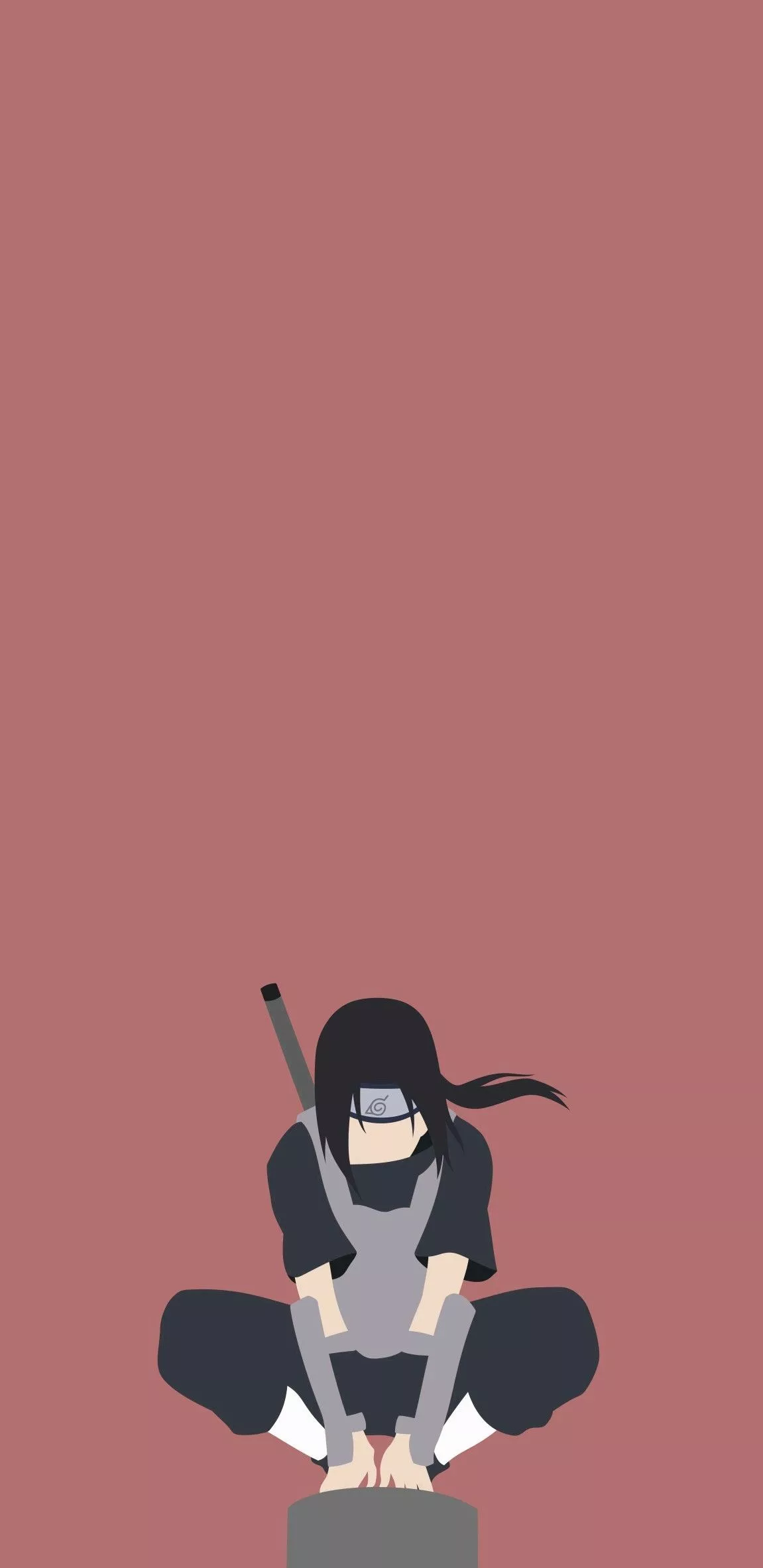 Itachi Uchia Minimalist Wallpaper