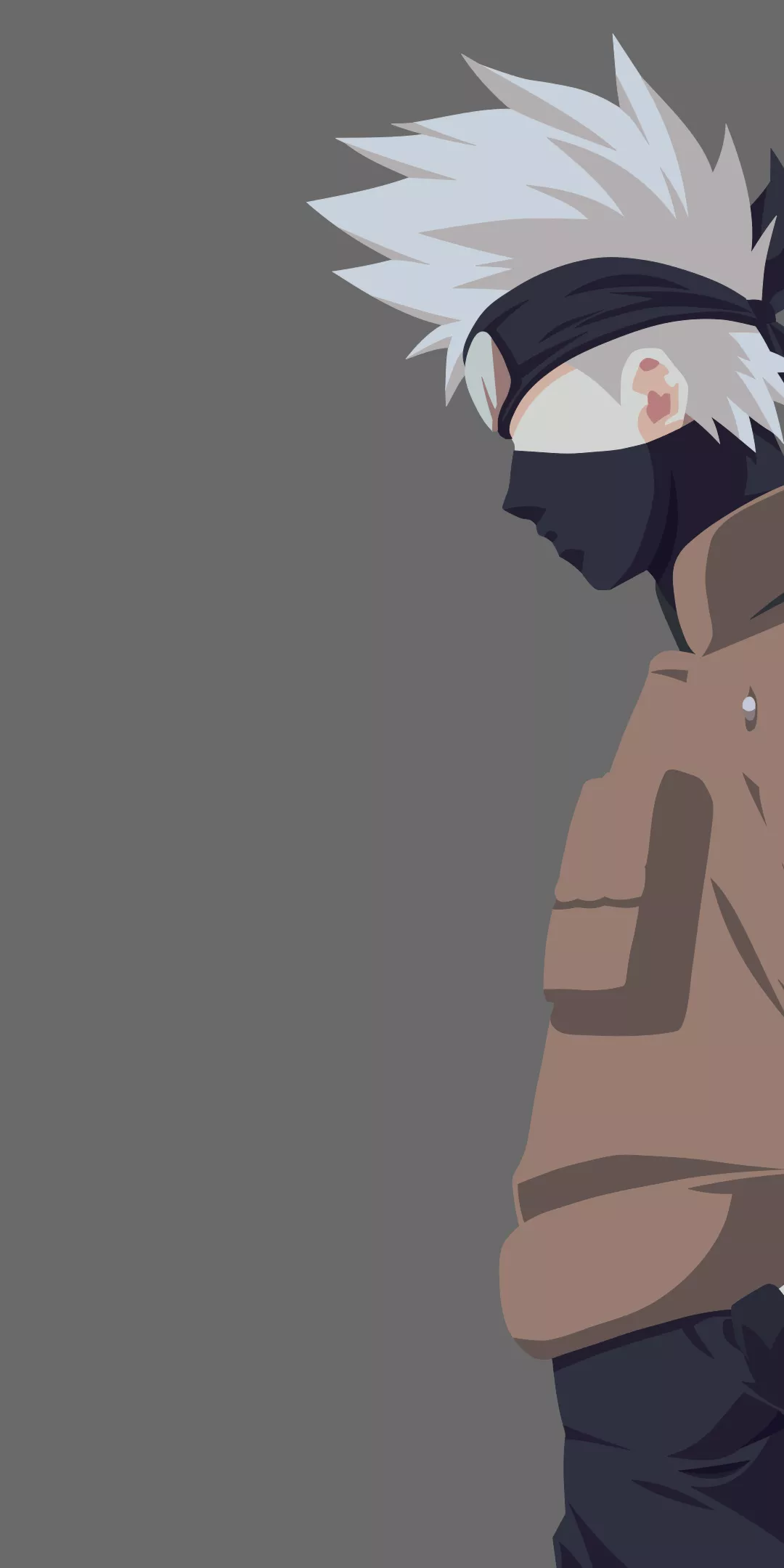 Kakashi Hatake Wallpaper 4K, Minimalist