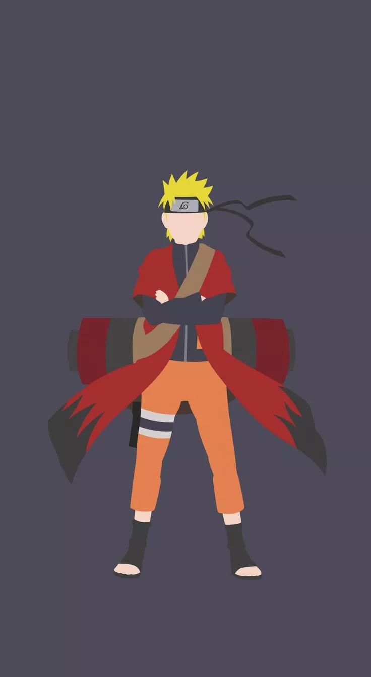 Minimal Anime Naruto Uzumaki Wallpaper