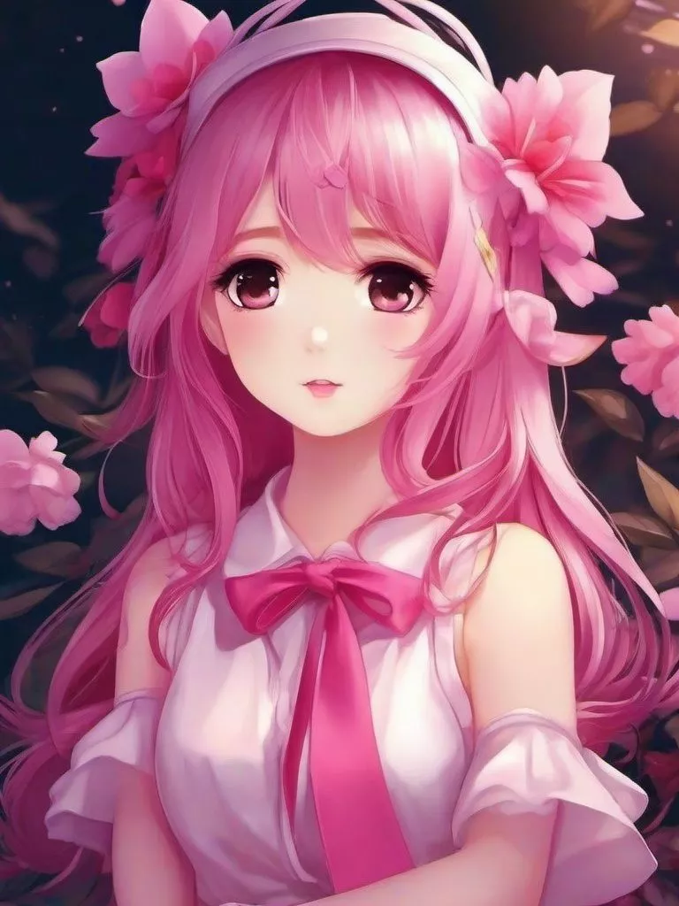 Cute Pink Anime Wallpaper , Mobile