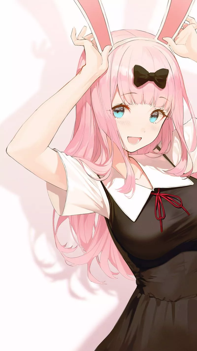 Anime girls, long hair, anime, pink