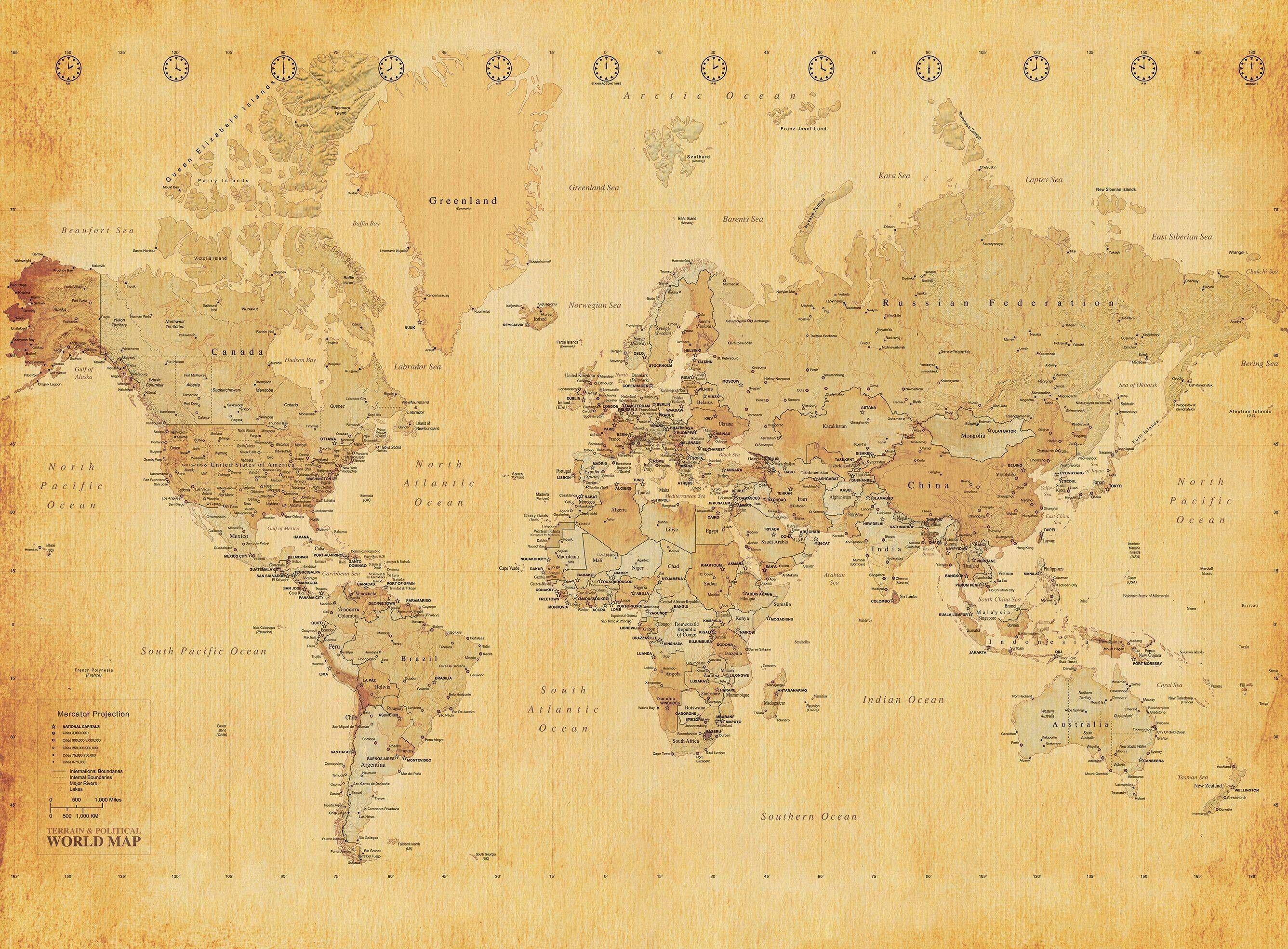 Old World Map Wallpaper Free