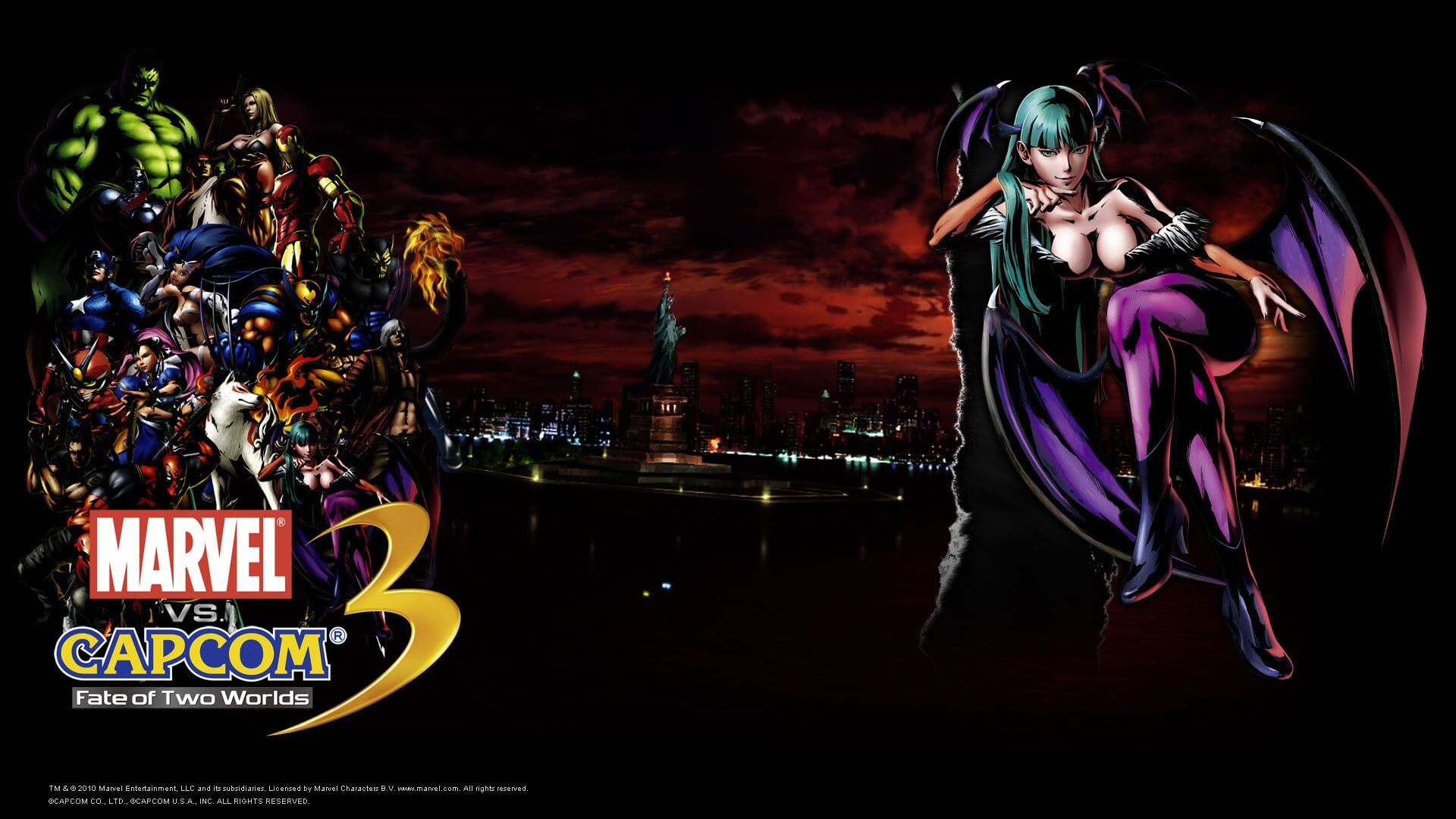 Marvel vs Capcom Morrigan HD Wallpaper