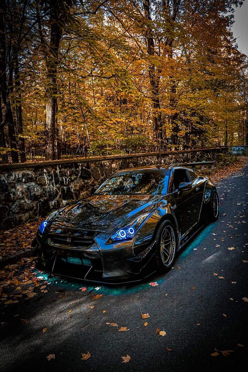 Nissan Gtr r35, forest, jdm, liberty
