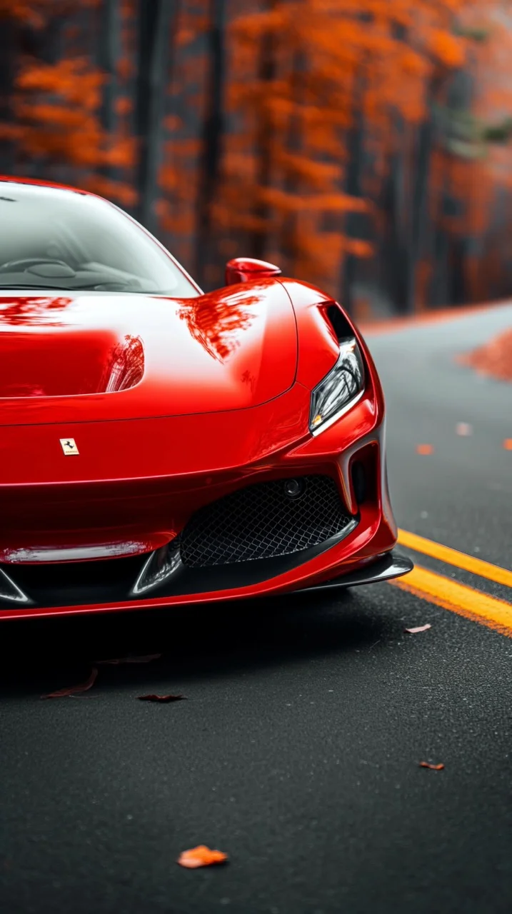 Red Ferrari Car During Daytime