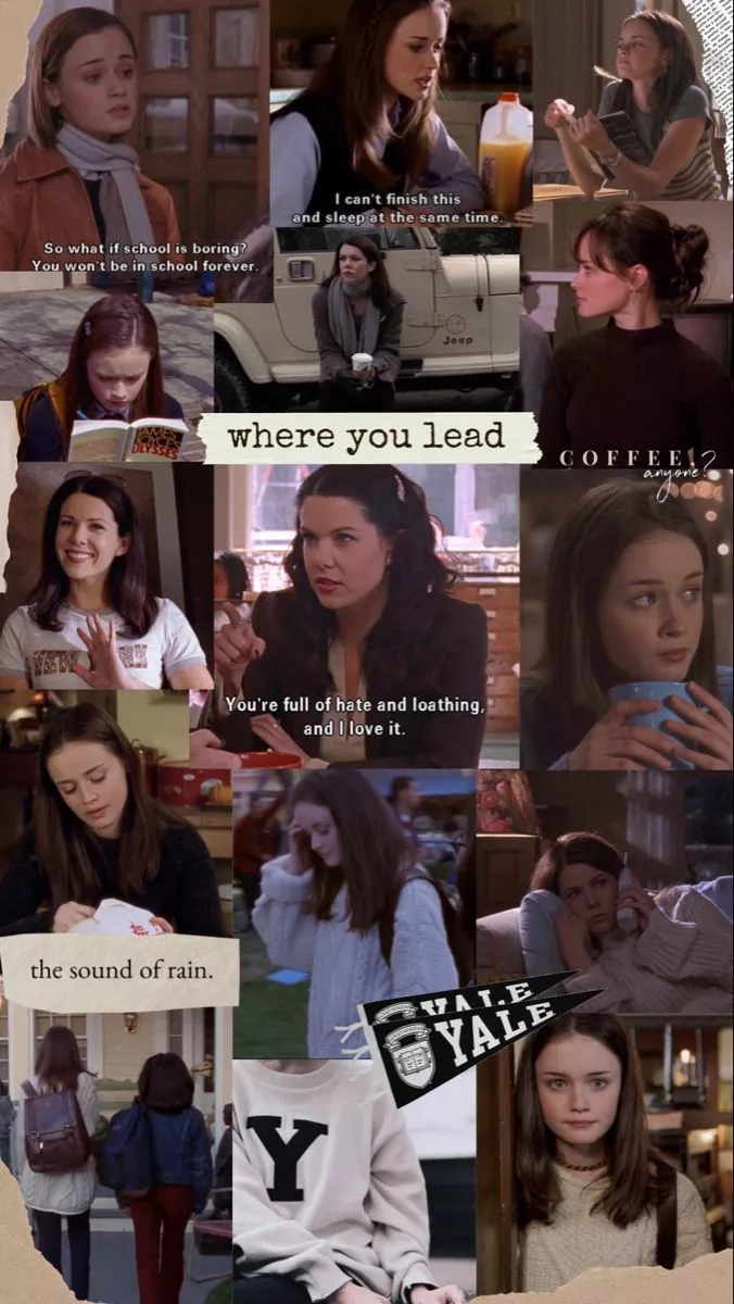 gilmore girls winter beige academia