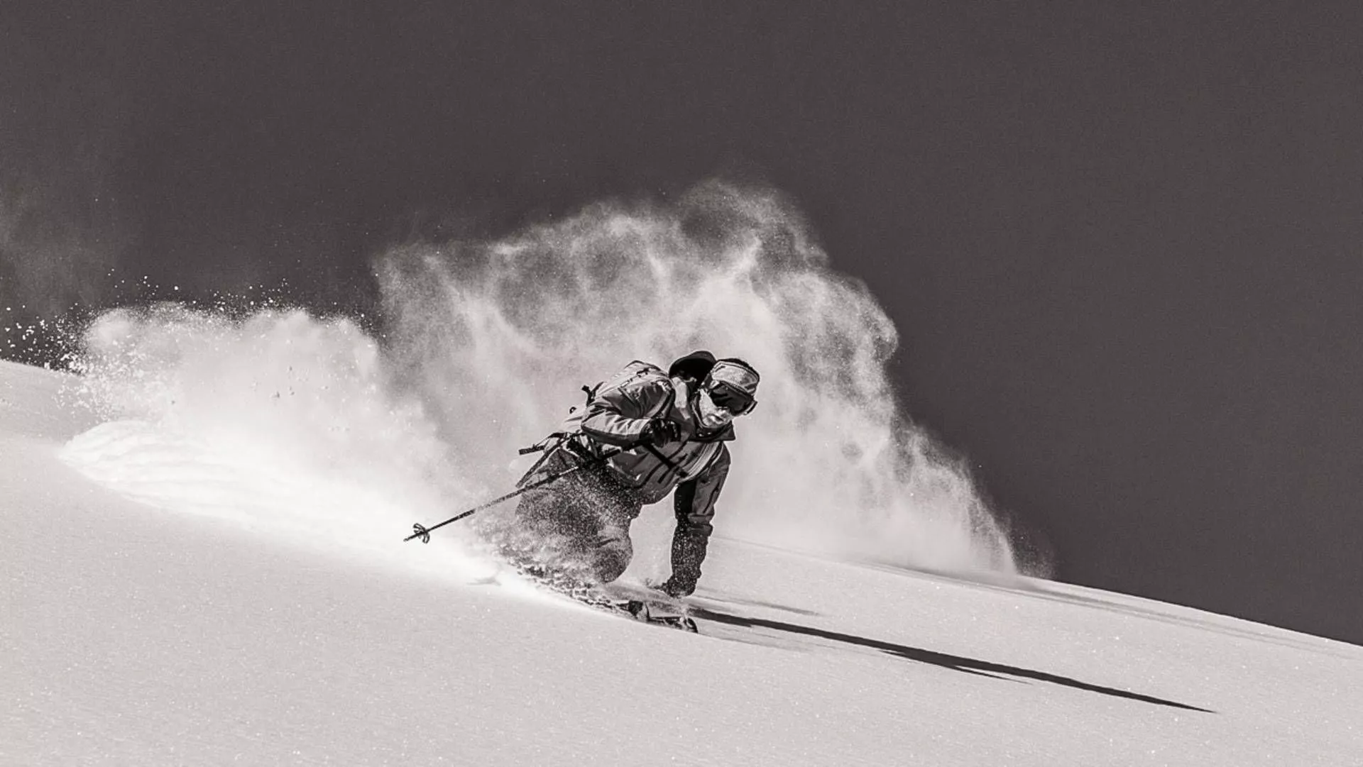 Freeride skiing at La Grave