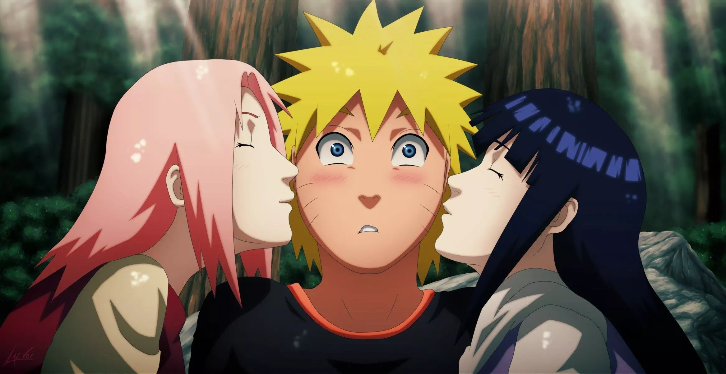 Wallpaper love, game, Naruto, Sakura
