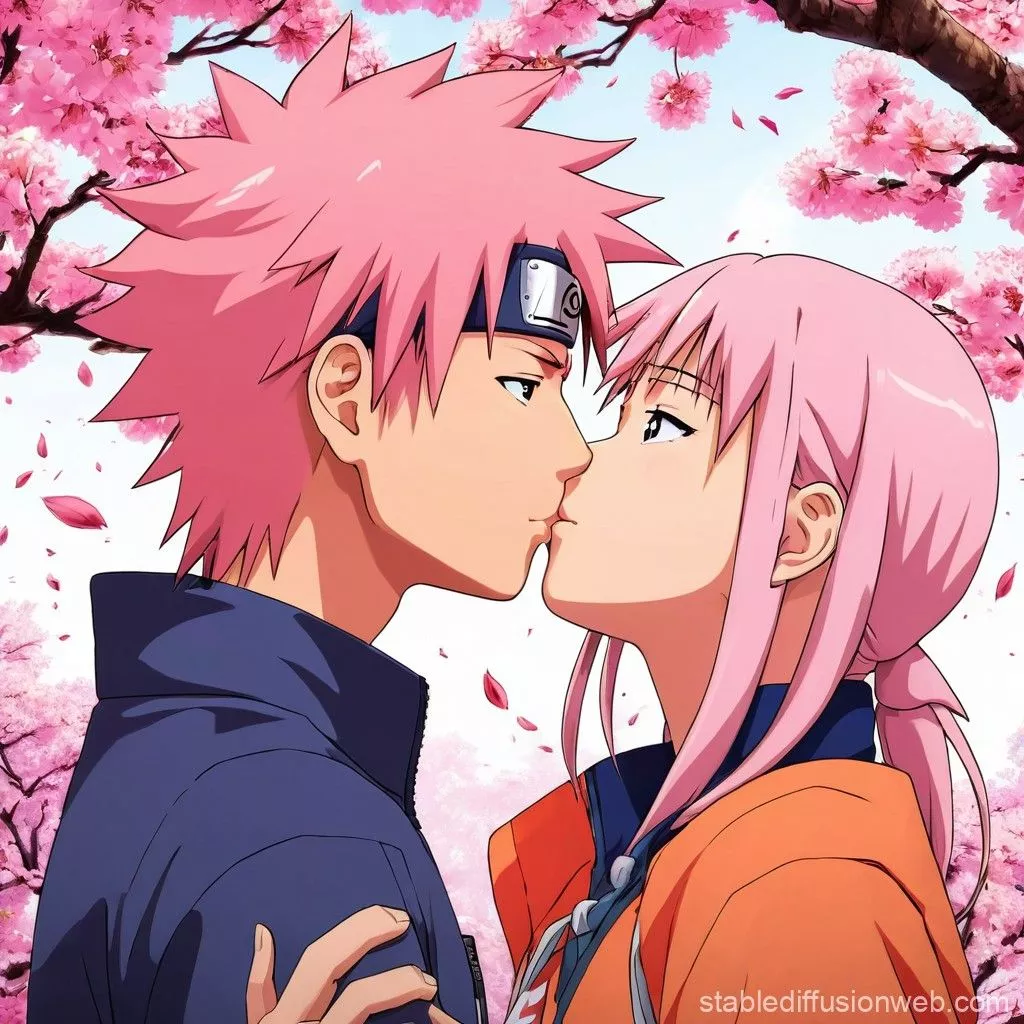 sakura kissing naruto Prompts. Stable