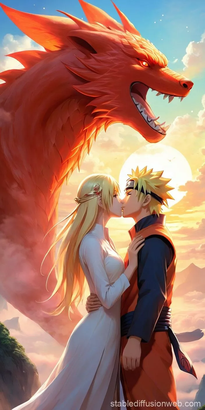 kissing naruto Prompts. Stable