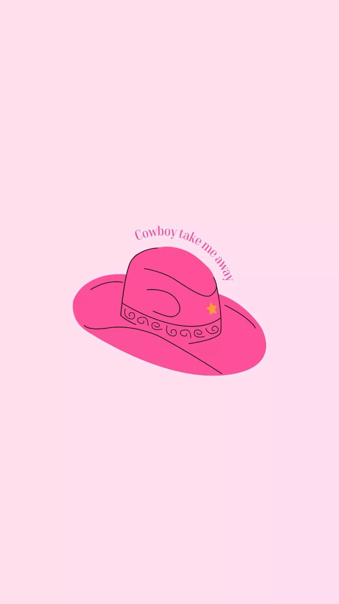 Download Preppy Pink Cowgirl Hat