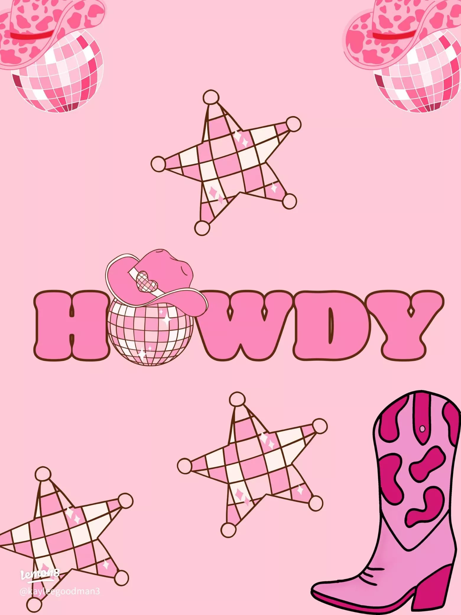 Cute preppy cowgirl wallpaper you need