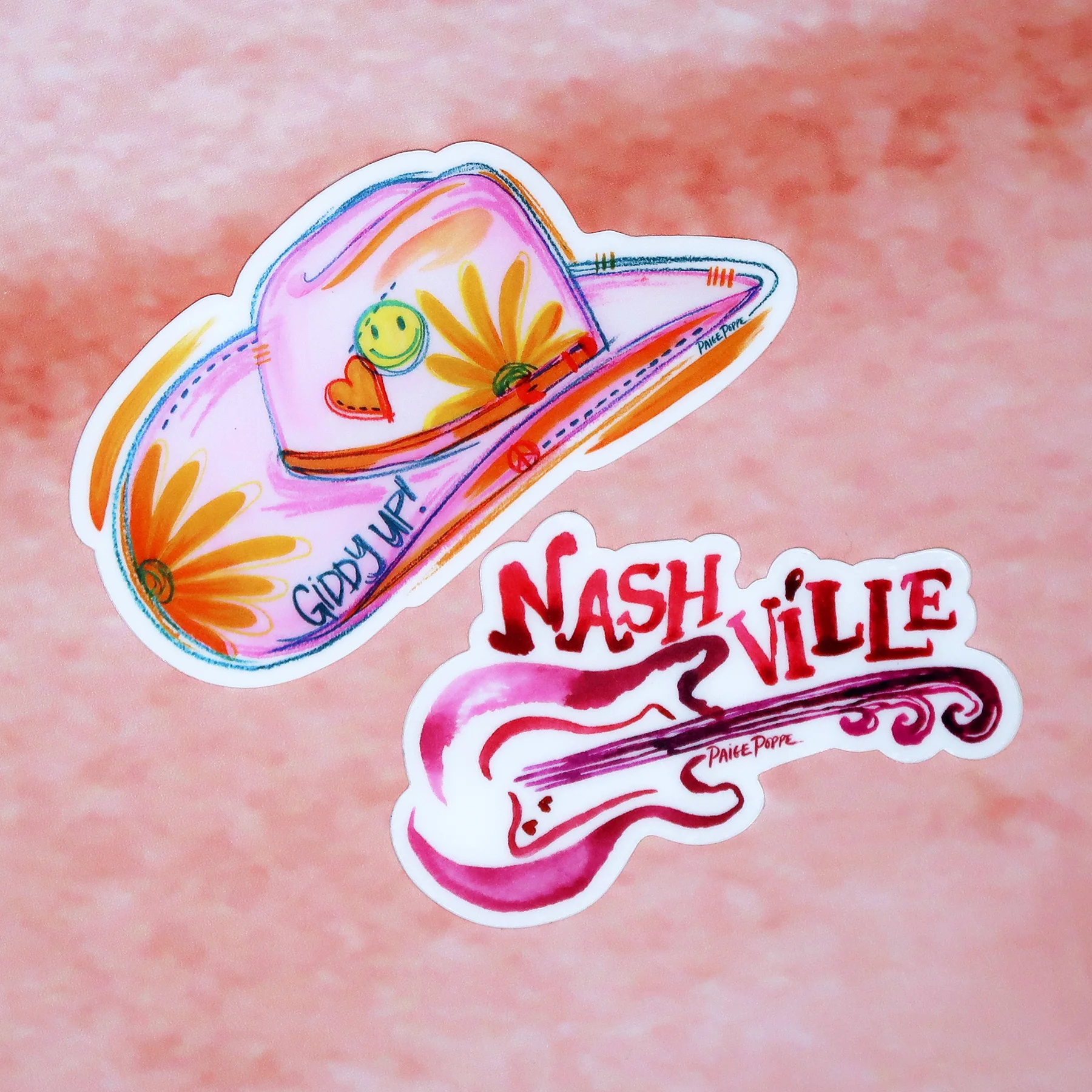 Nashville Rhapsody Guitar Diecut