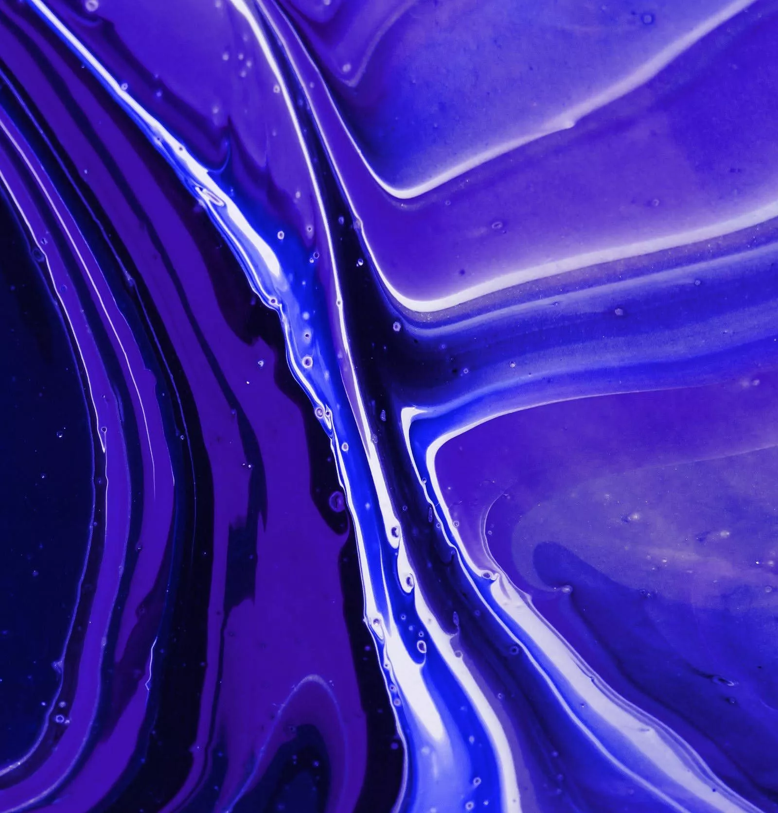 Abstract Liquid Blue Color HD Wallpaper