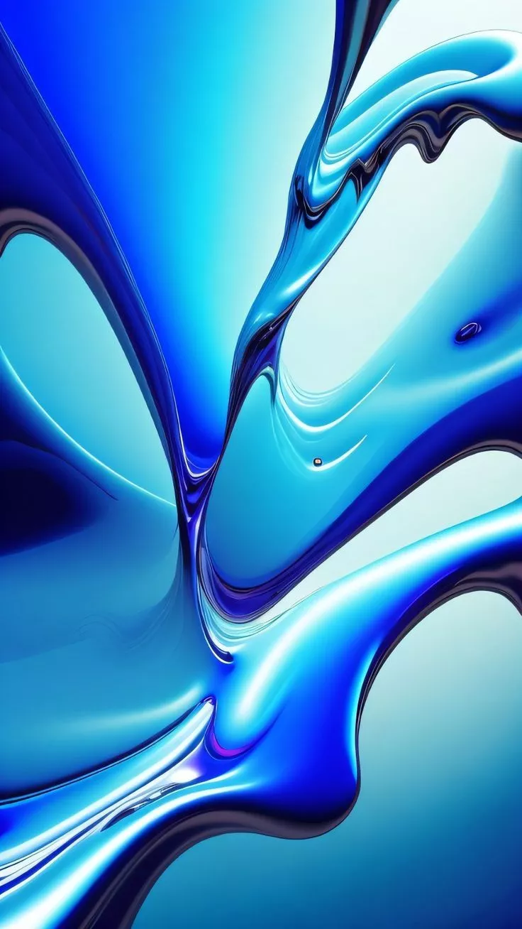 Dynamic Blue Liquid Abstract Phone
