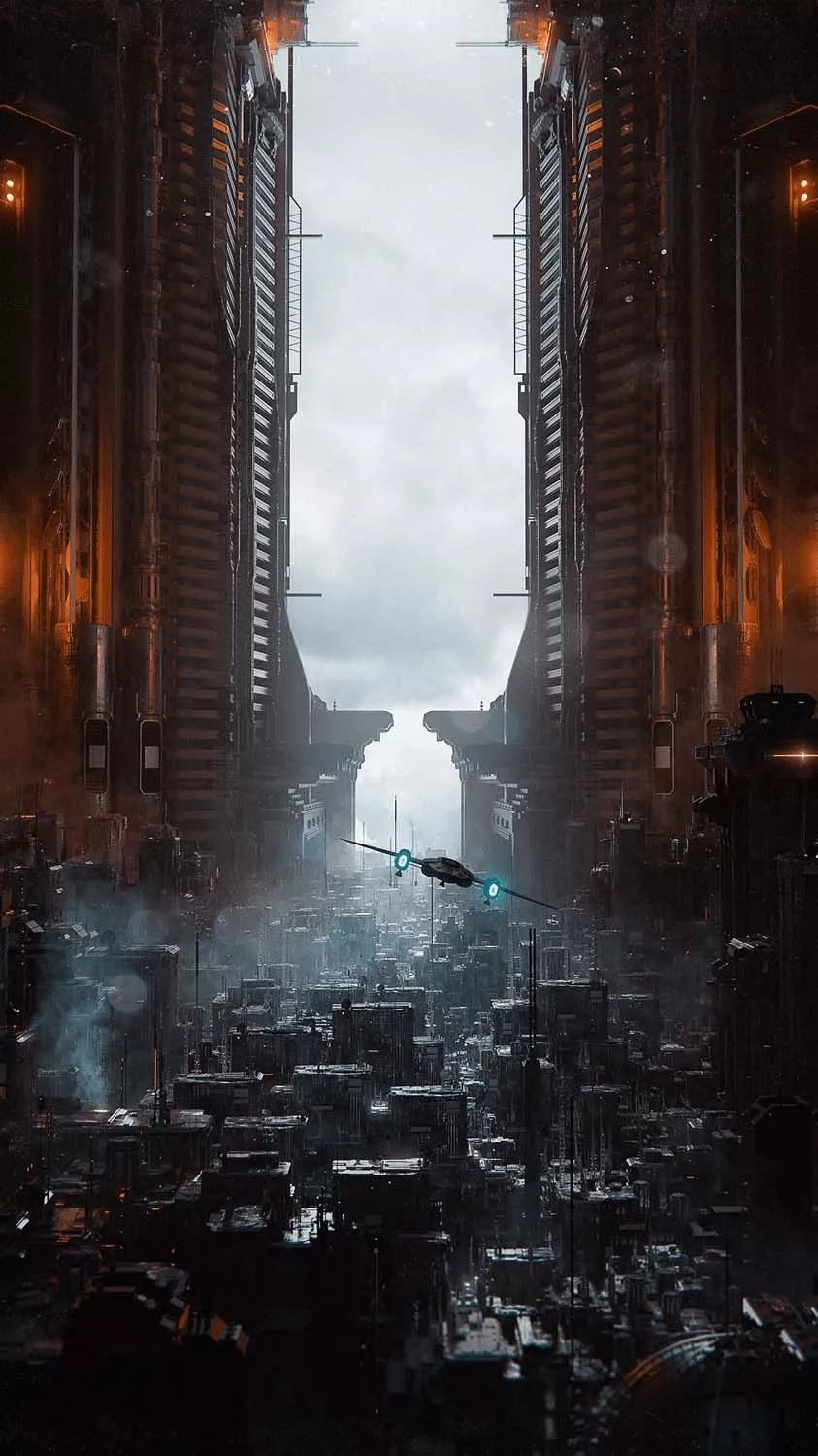 Future City iPhone Wallpaper HD